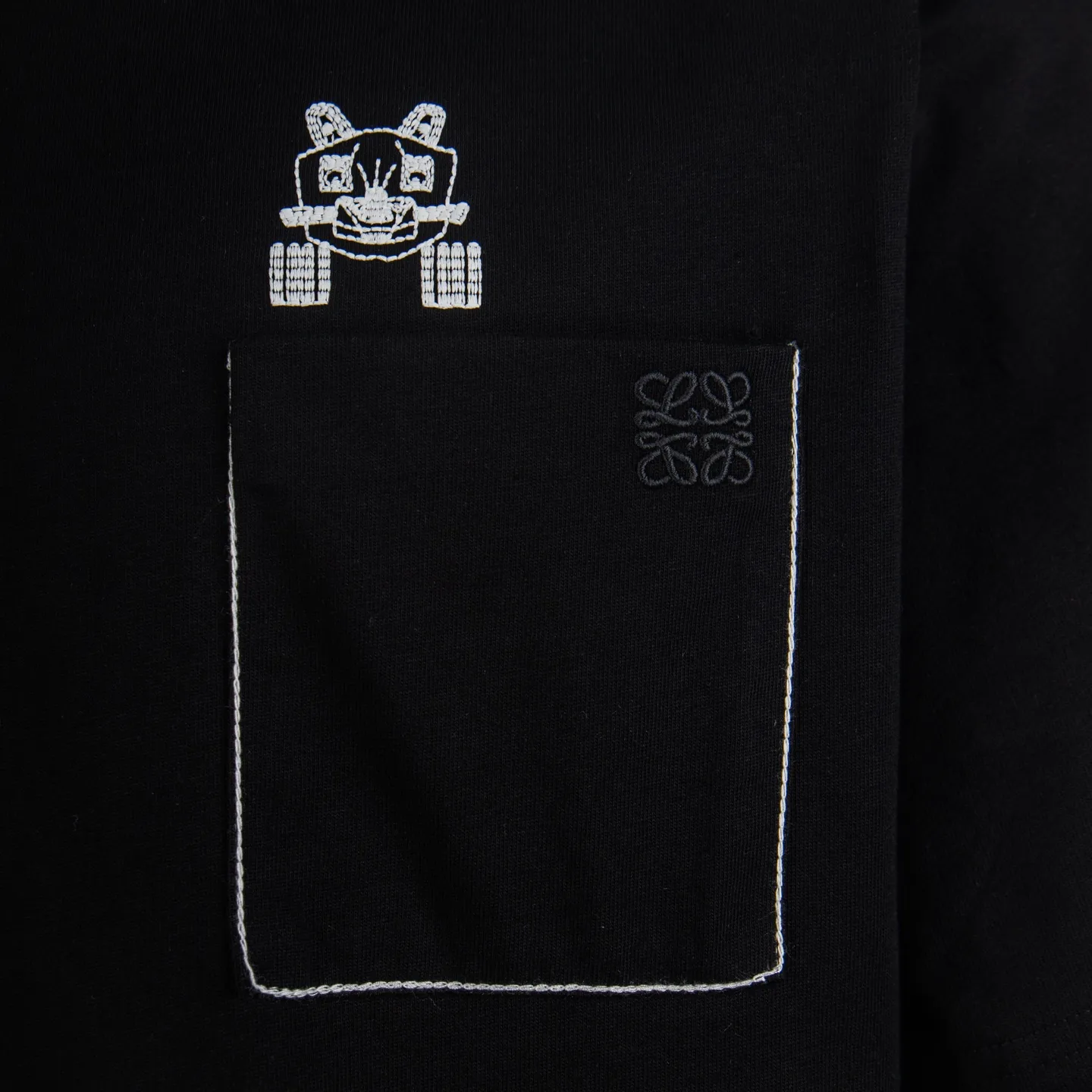 Embroidered Pocket Cotton T-Shirt D11912325 — view 5