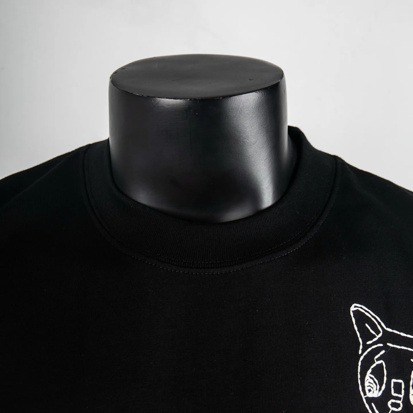 Cat Logo Embroidered Cotton T-Shirt D11912323 — view 3