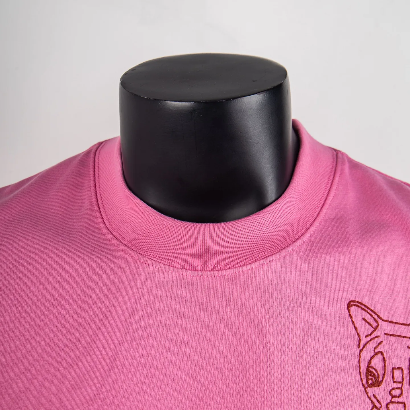 Cat Logo Embroidered Cotton T-Shirt D11912324 — view 3