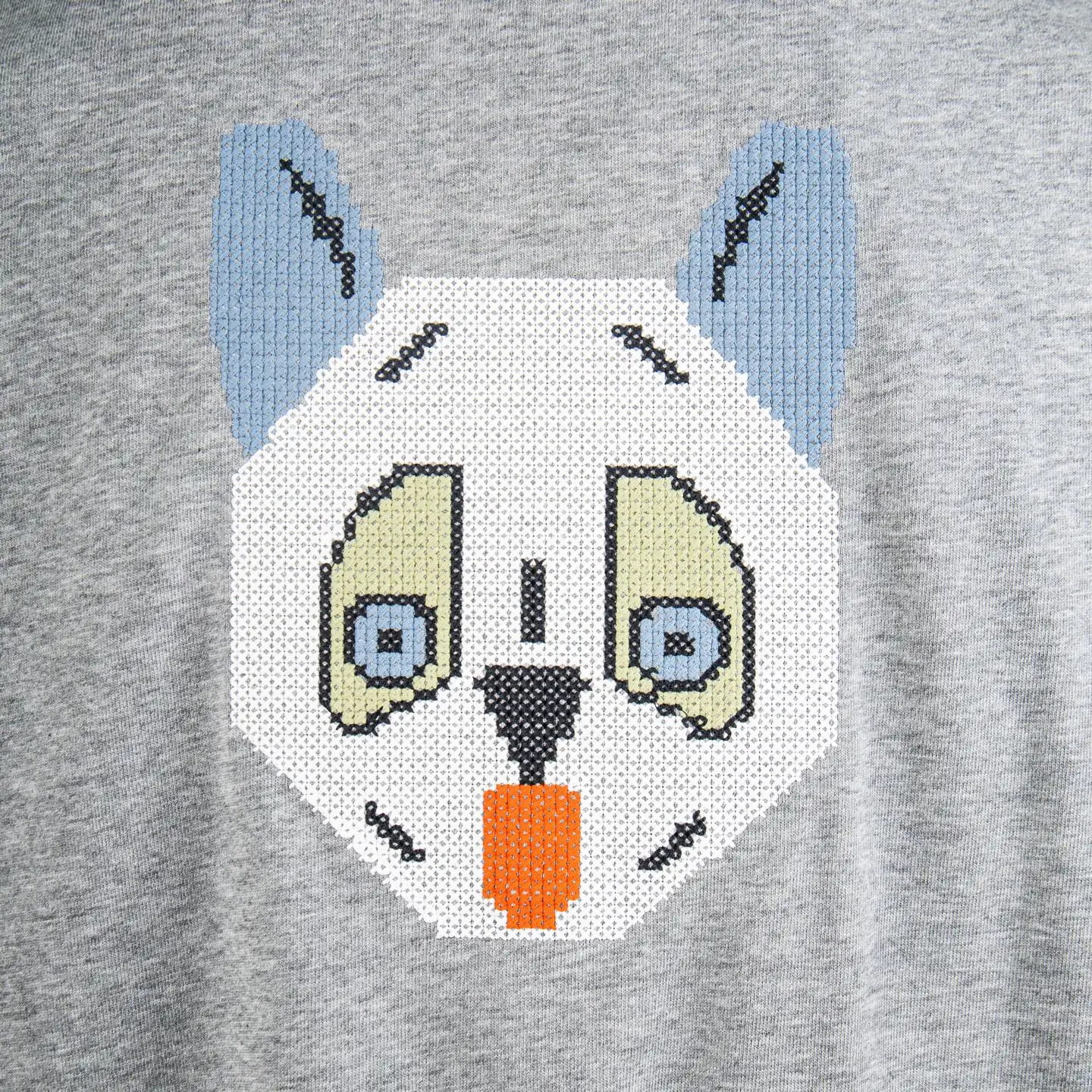 Louis Wain Cat Embroidery Cotton T-Shirt D11912320 — view 6