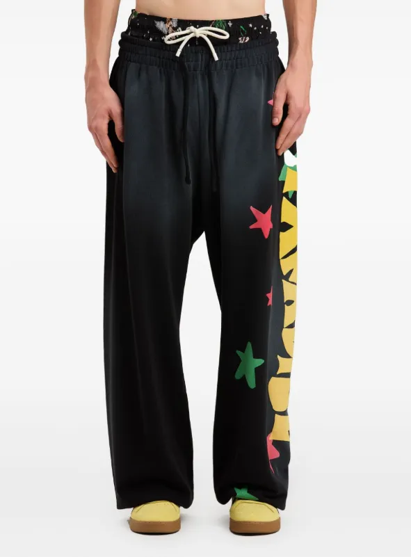 Paradise Printed Washed Cotton Sweatpants D12811875 — view 4