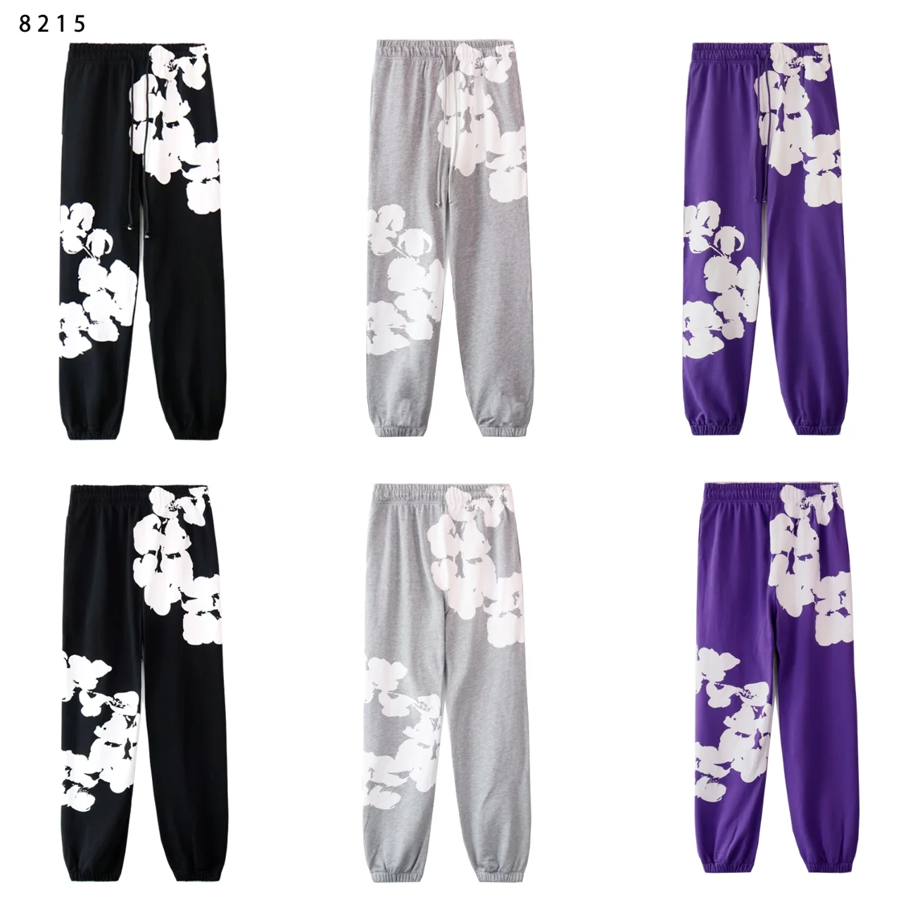 Cotton-Wreath Print Fleece Tracksuit D12211868 — view 8