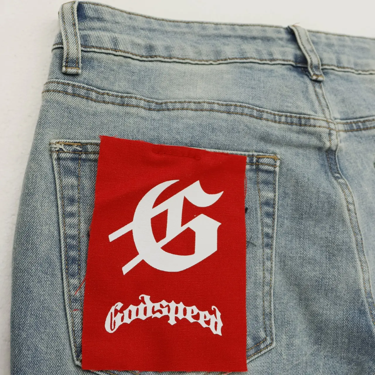 Godspeed Embroidered Flared Denim Jeans D14811854 — view 6