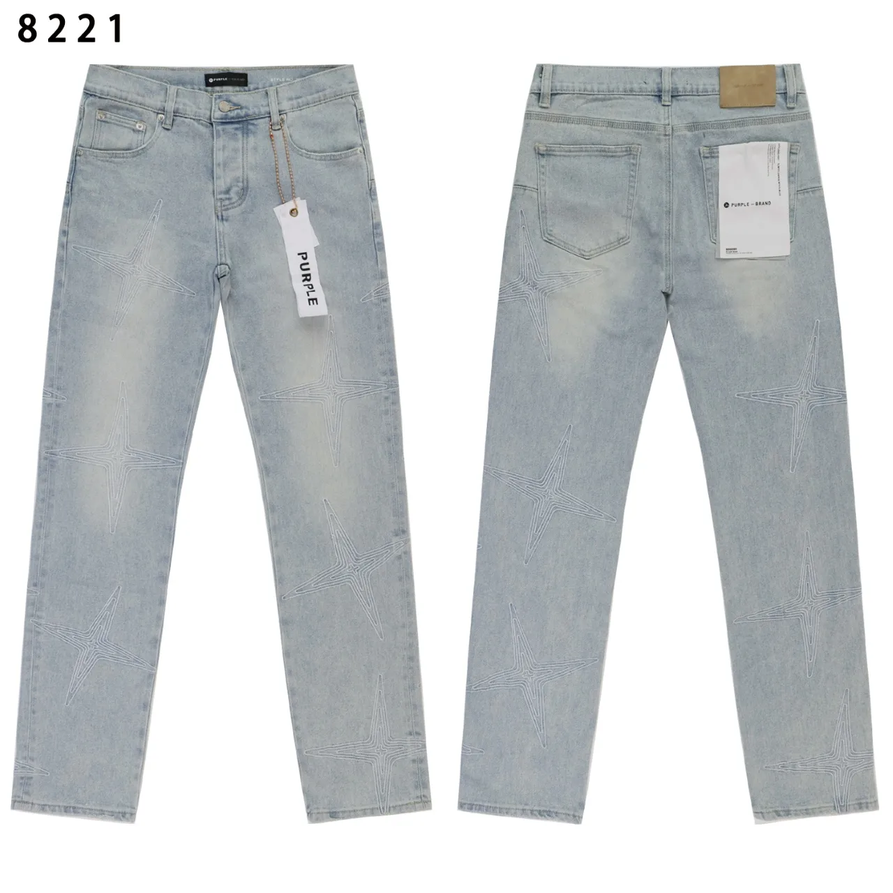 Embroidered Star Slim-Fit Jeans D13011851 — view 3