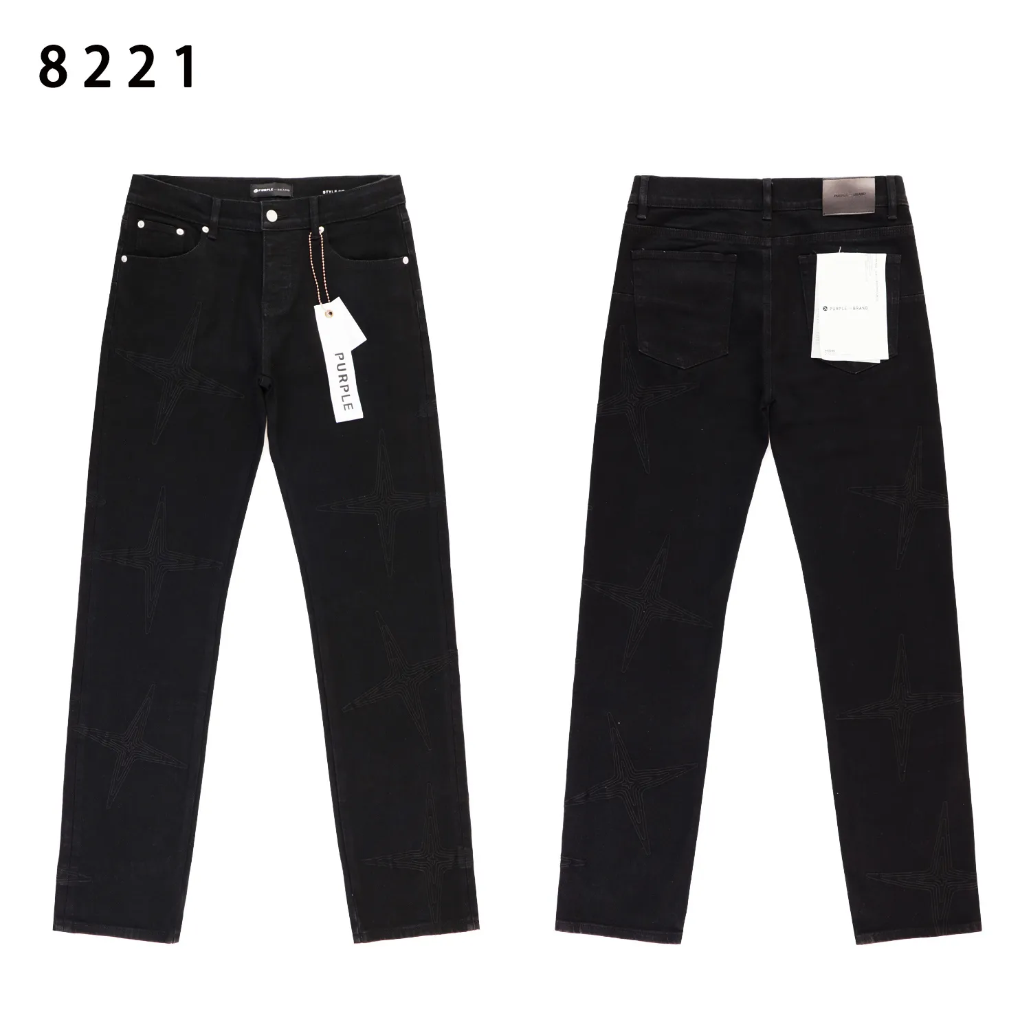 Embroidered Star Slim-Fit Jeans D13011851 — view 4