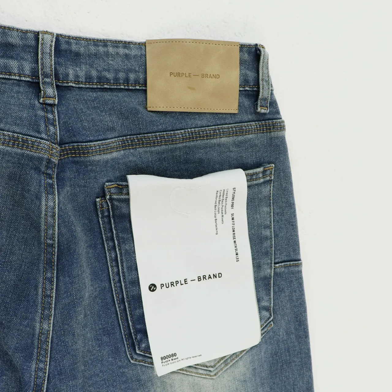 Purple Brand Distressed Straight-Leg Jeans D13811850 — view 6