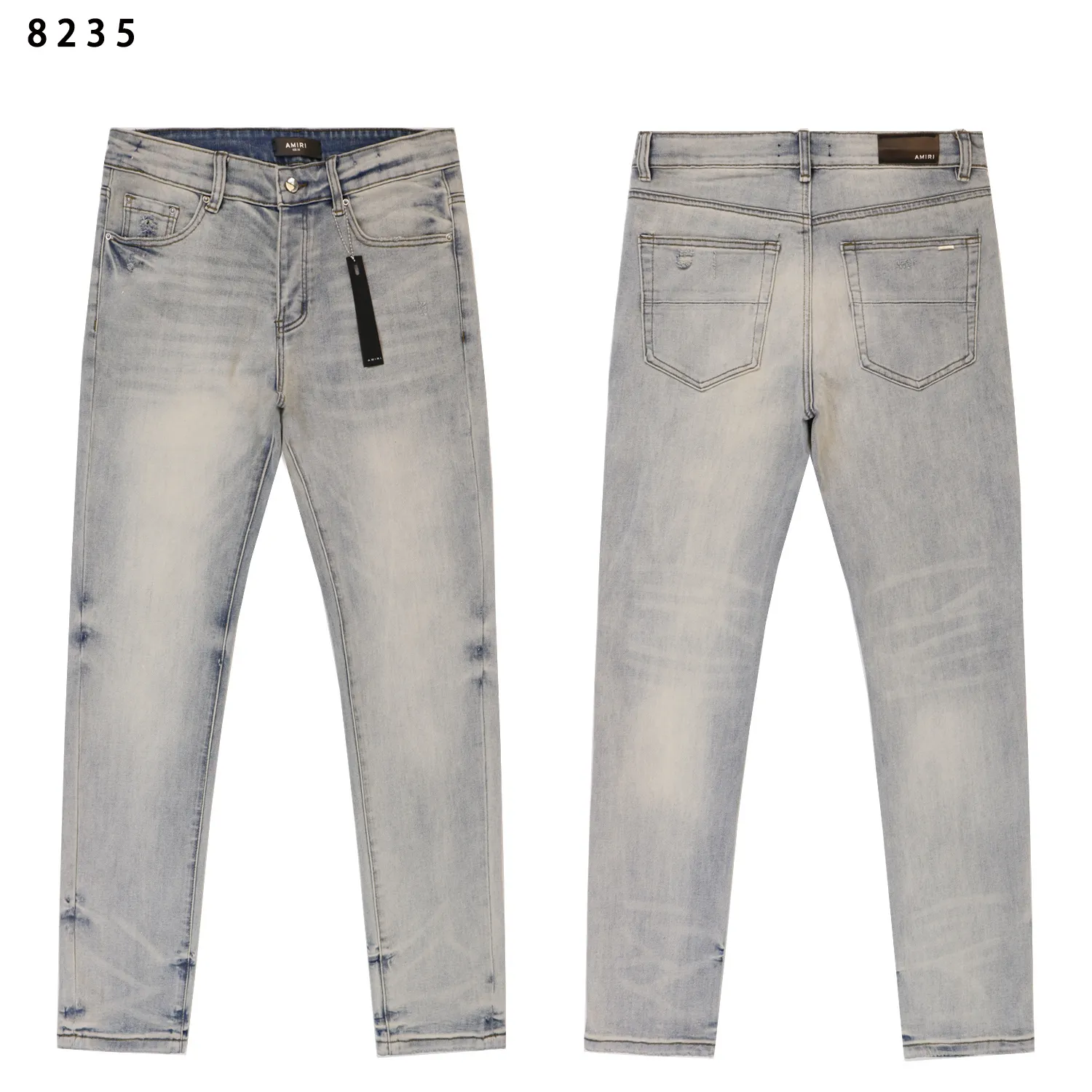 Distressed Slim-Fit Stretch Denim Jeans D12811809