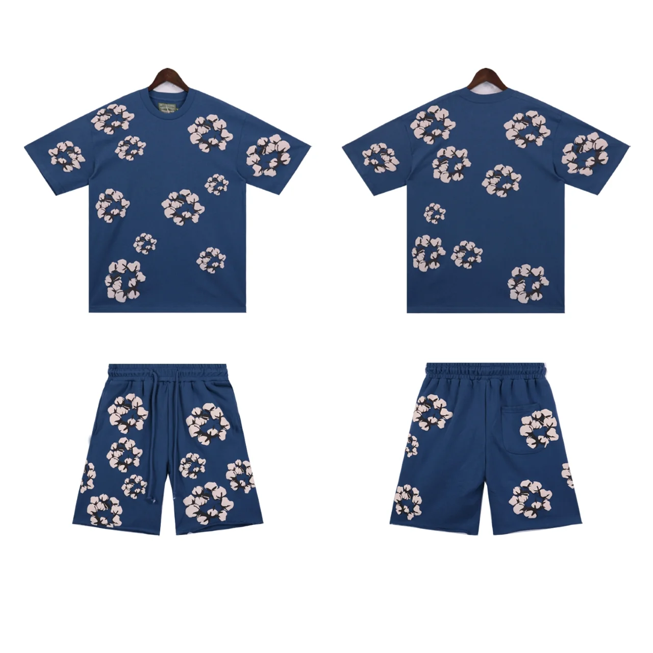 Cotton Wreath Print Sweat Shorts D9211876 — view 4