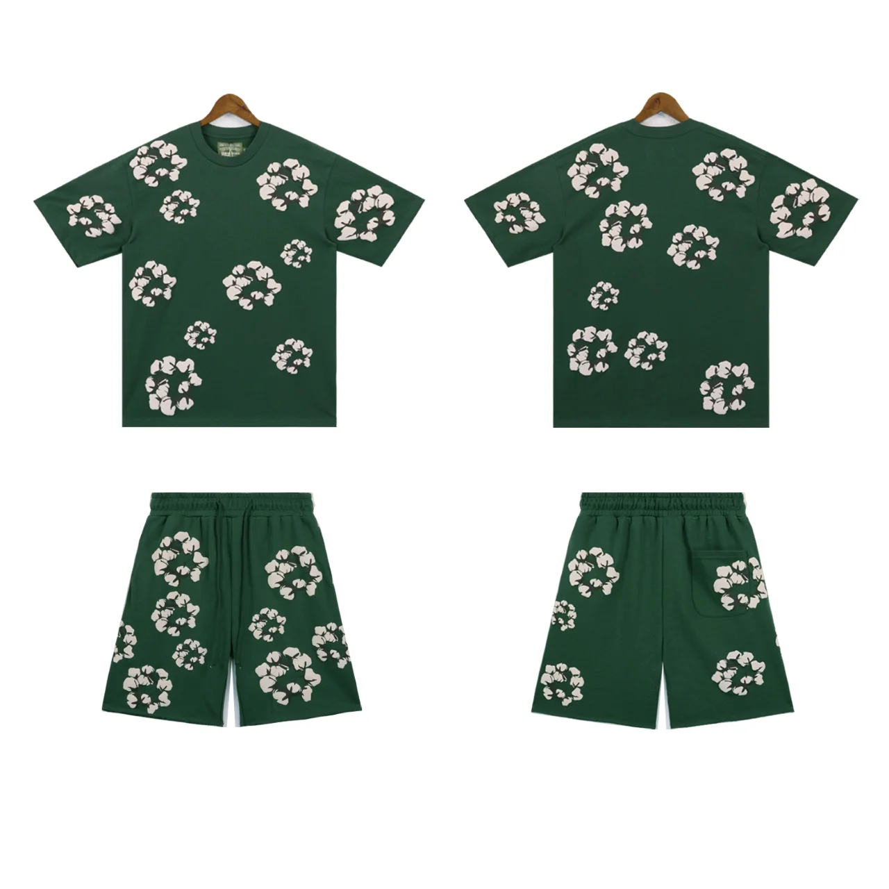 Cotton Wreath Print Sweat Shorts D9211876 — view 6