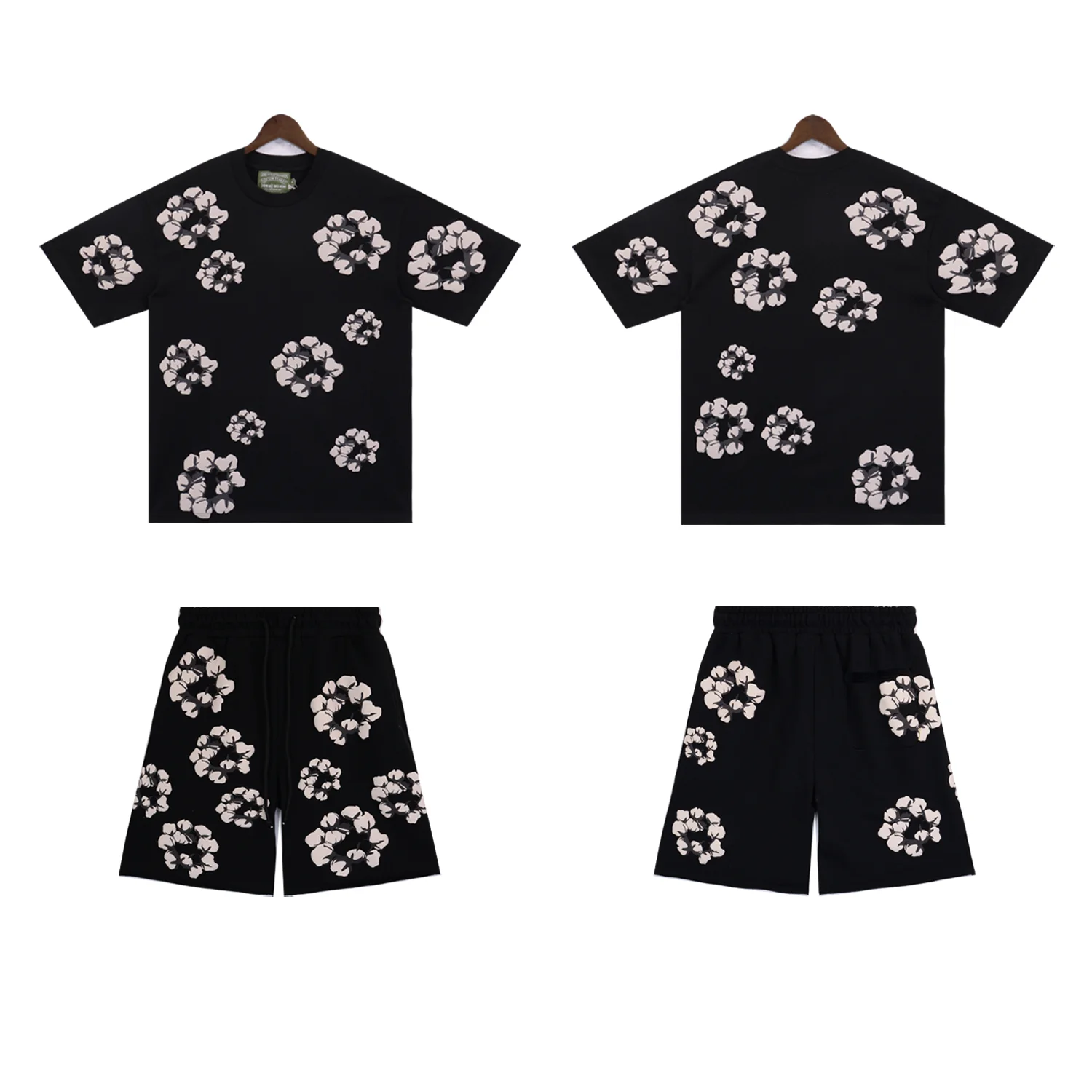 Cotton Wreath Print Sweat Shorts D9211876 — view 7