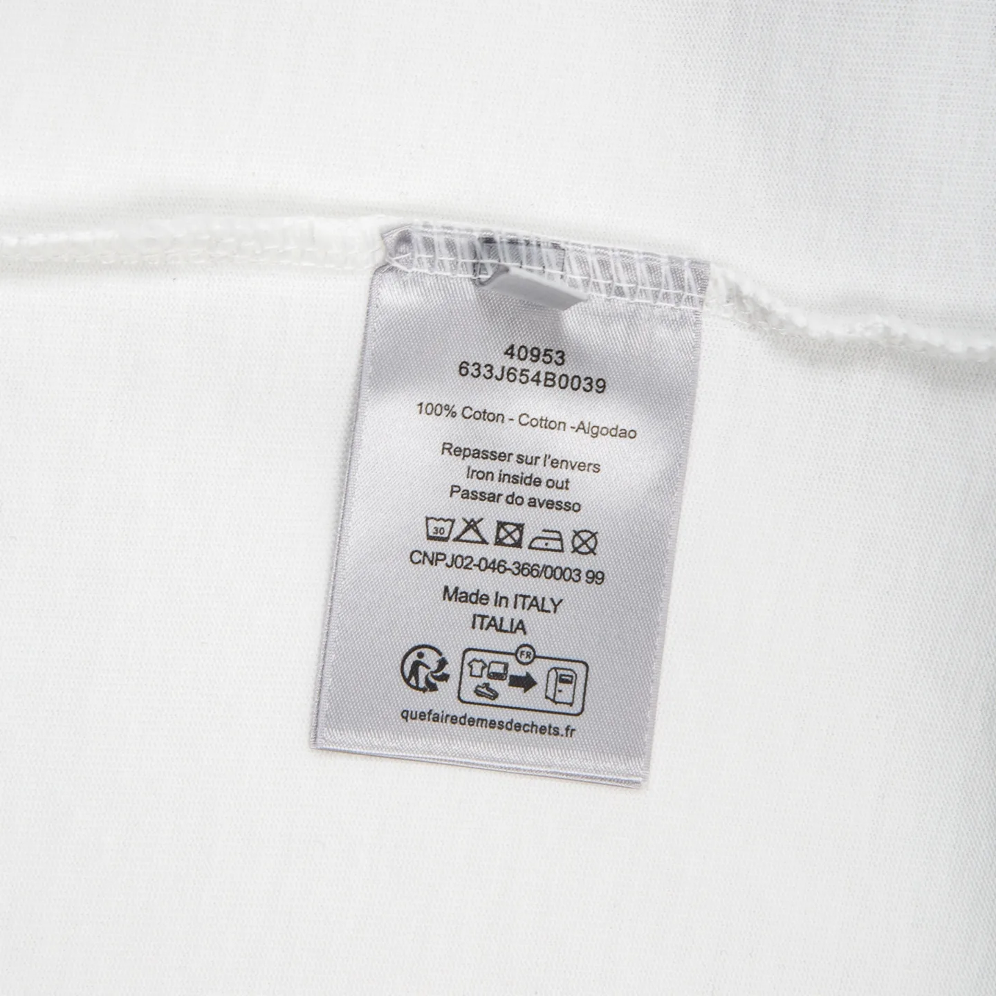 Reflective Logo Print Cotton T-Shirt D11512313 — view 9