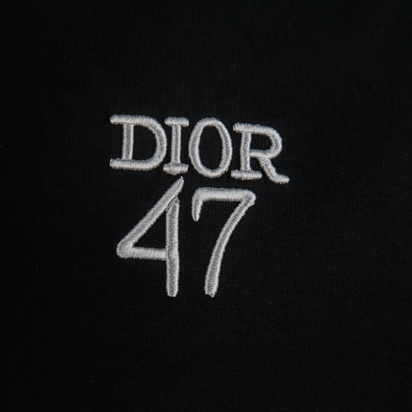Dior 47 Embroidered Cotton T-Shirt D12512310 — view 4