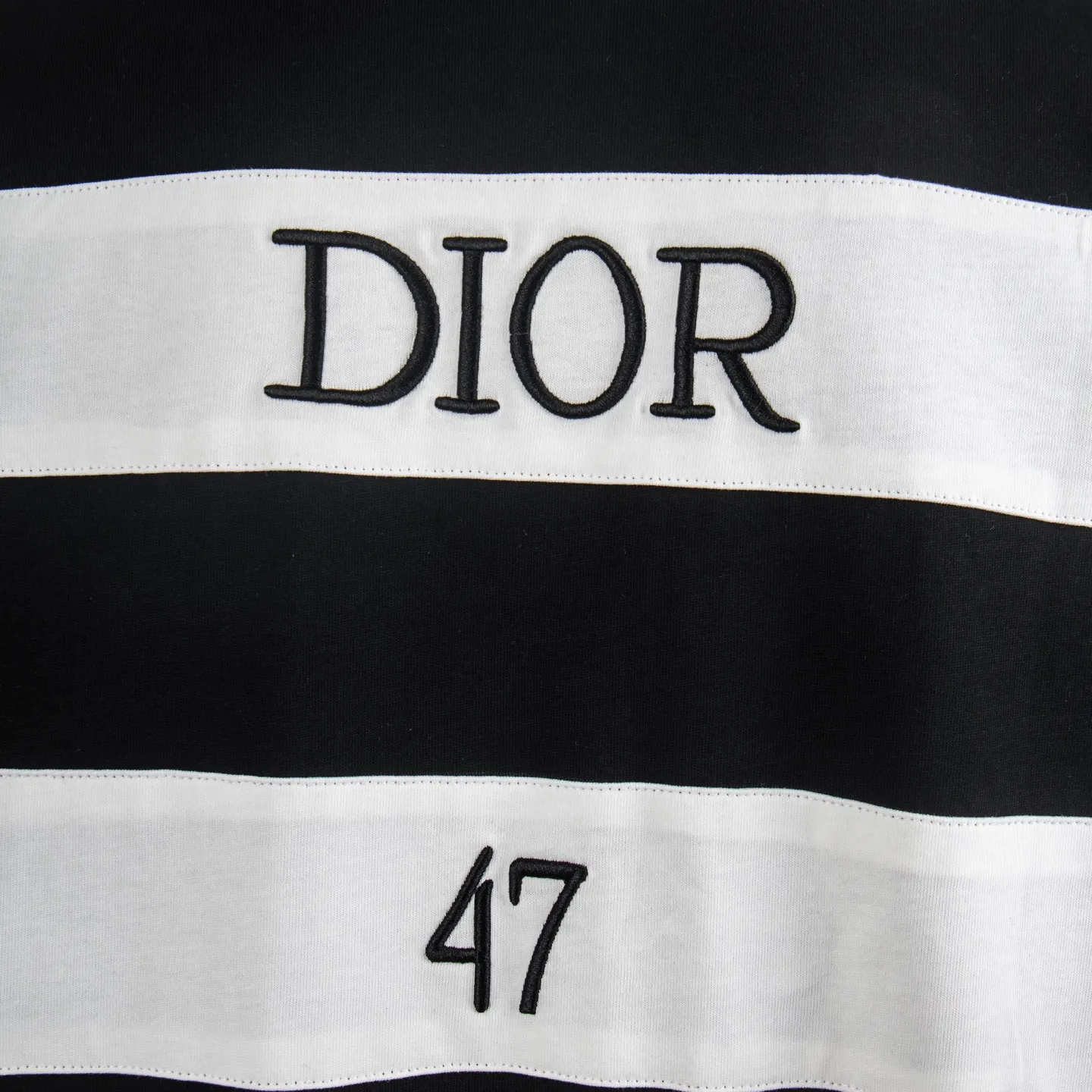 Dior 47 Embroidered Cotton T-Shirt D12512310 — view 5