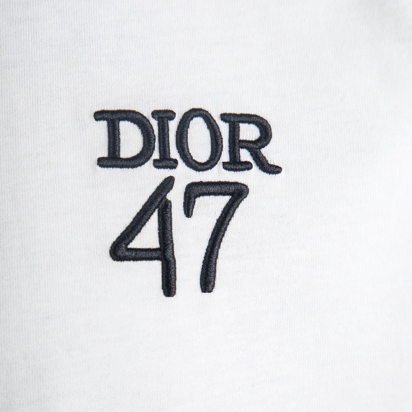 Dior 47 Embroidered Cotton T-Shirt D12512311 — view 4
