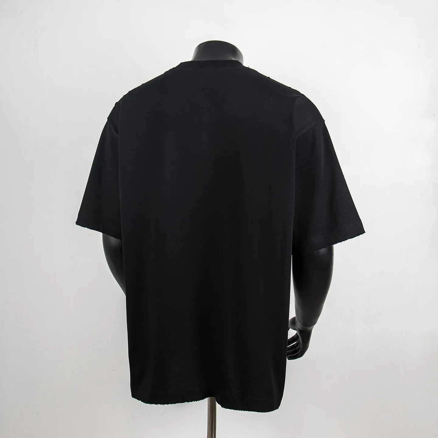 Distressed Logo Embroidered Cotton T-Shirt D11912304 — view 2