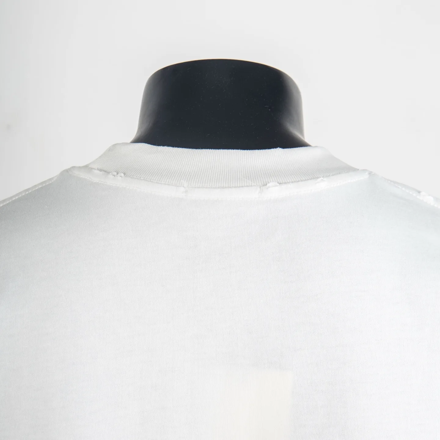 Distressed Logo Embroidery Cotton T-Shirt D11912305 — view 4