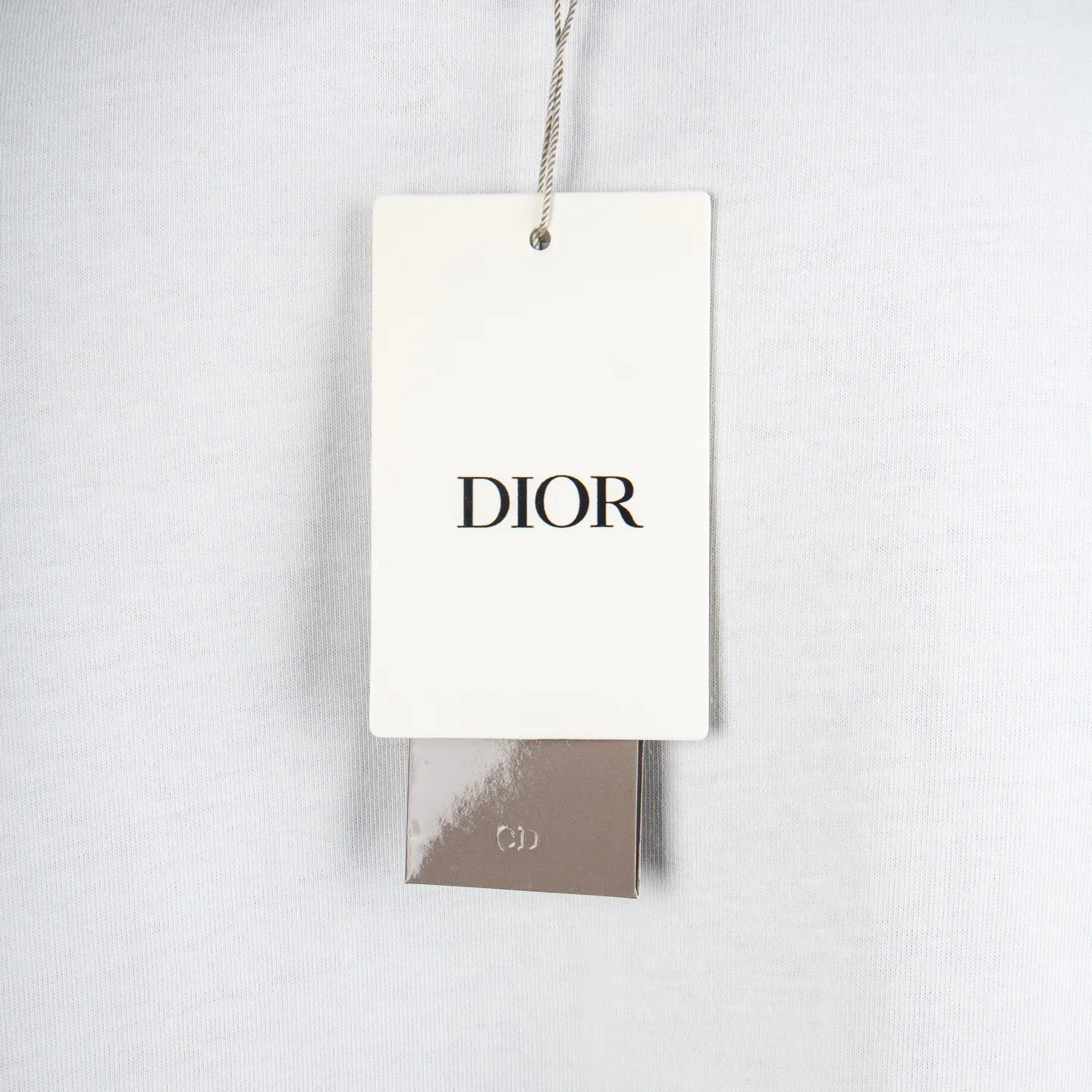 Distressed Logo Embroidery Cotton T-Shirt D11912305 — view 7