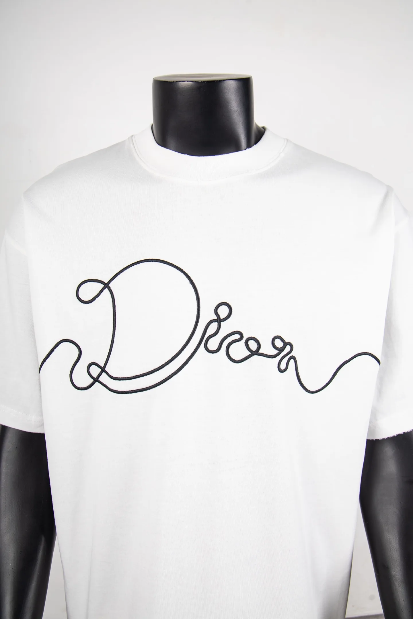 Embroidered Logo Cotton T-Shirt D11912273 — view 3