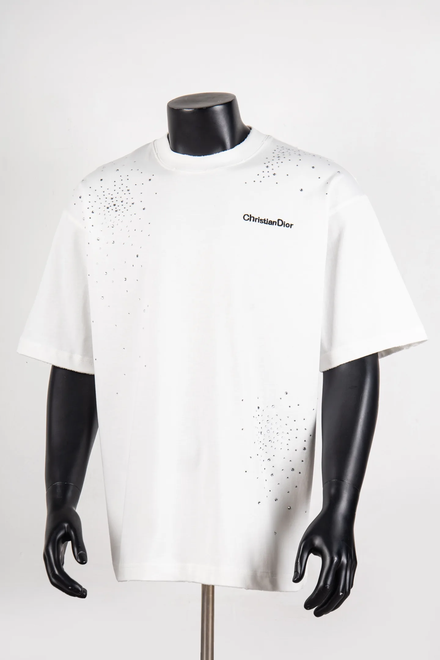 Embellished Logo Cotton T-Shirt D12512275