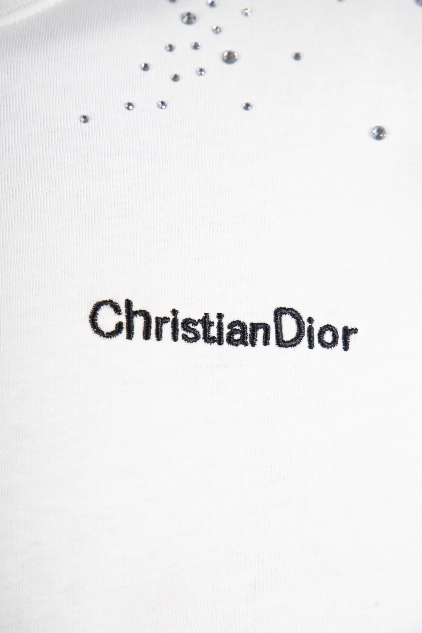 Embellished Logo Cotton T-Shirt D12512275 — view 5