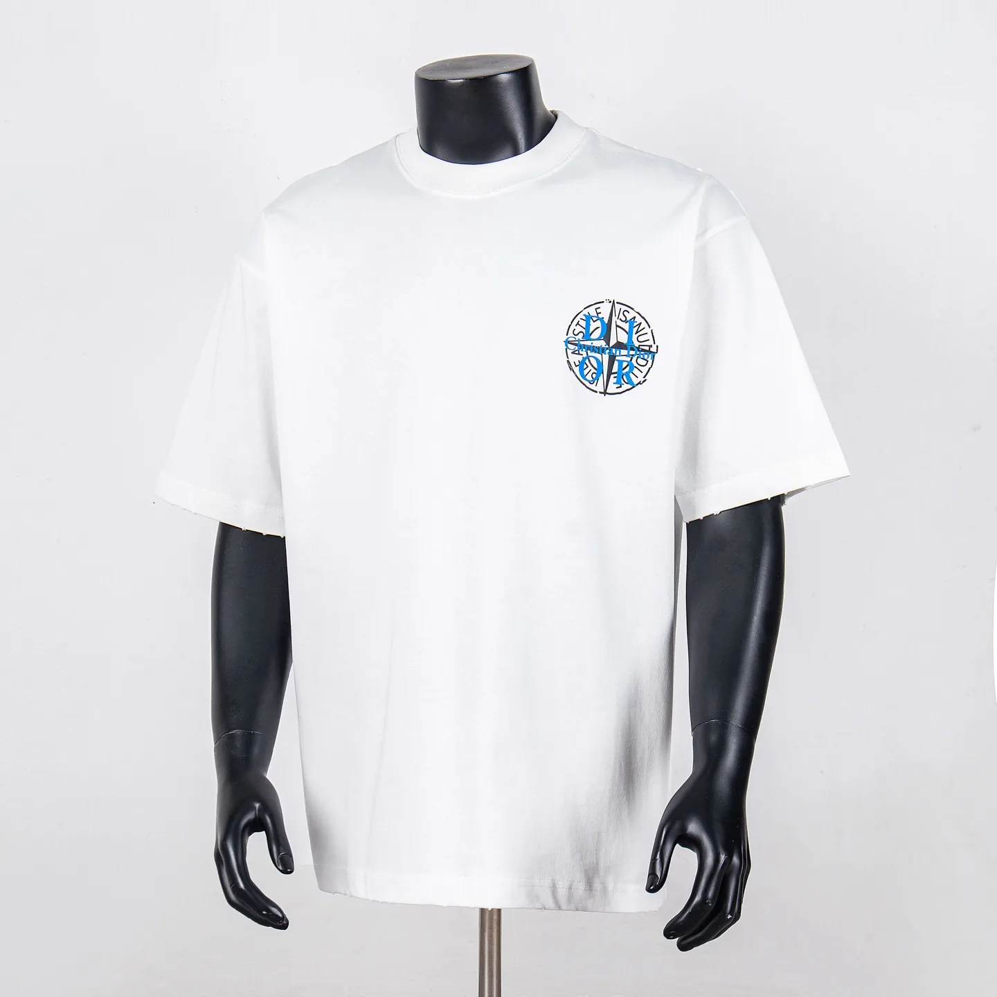 Logo Print Distressed Cotton T-Shirt D11912292