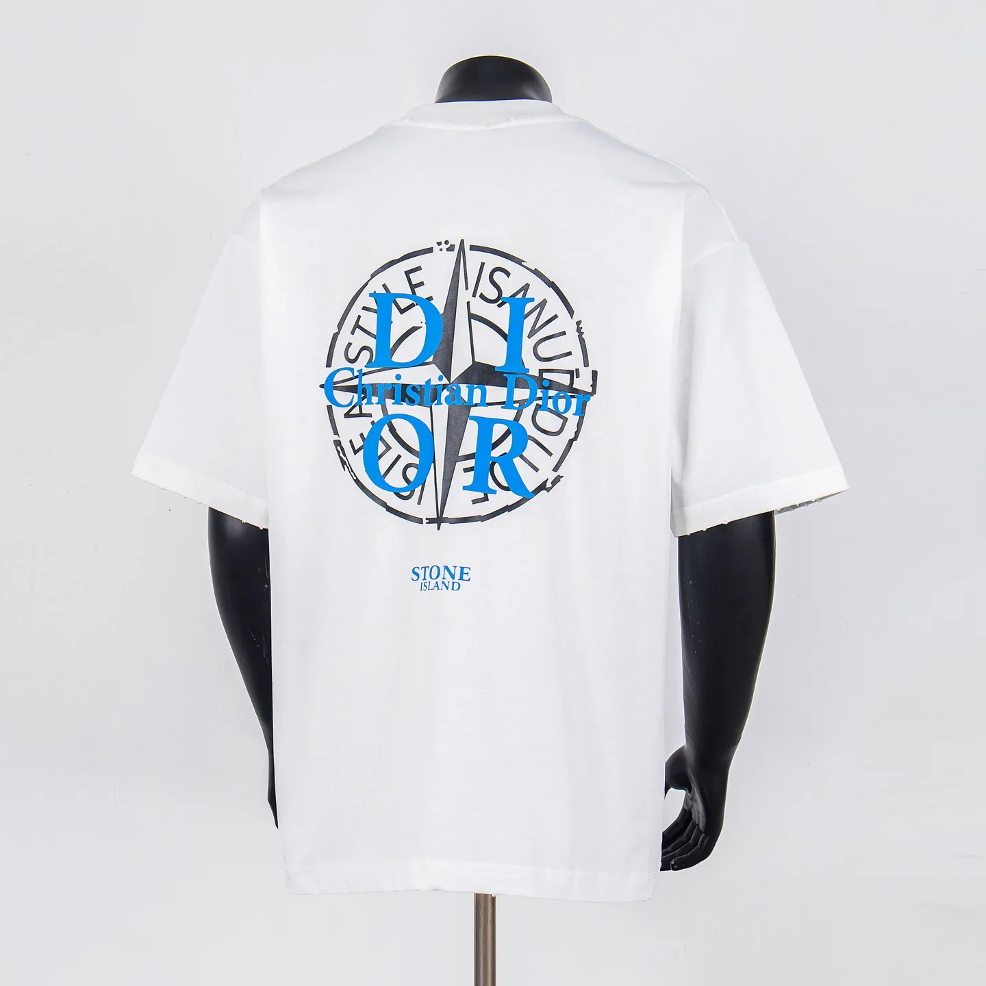 Logo Print Distressed Cotton T-Shirt D11912292 — view 2
