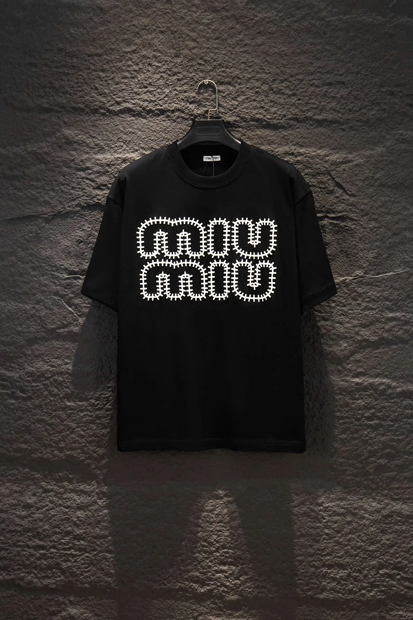 Embroidered Logo Oversized Cotton T-Shirt D12915064