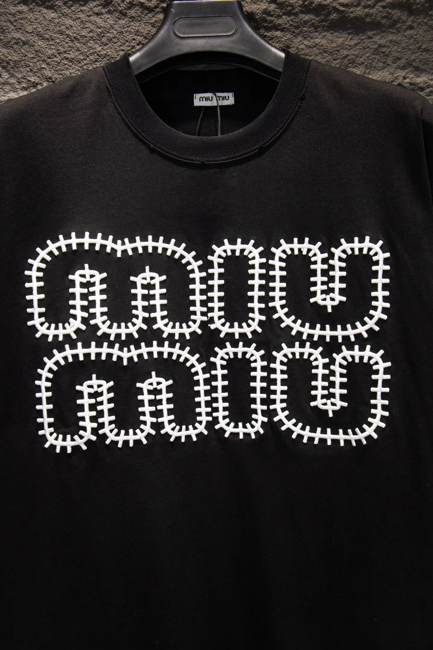 Embroidered Logo Oversized Cotton T-Shirt D12915064 — view 4
