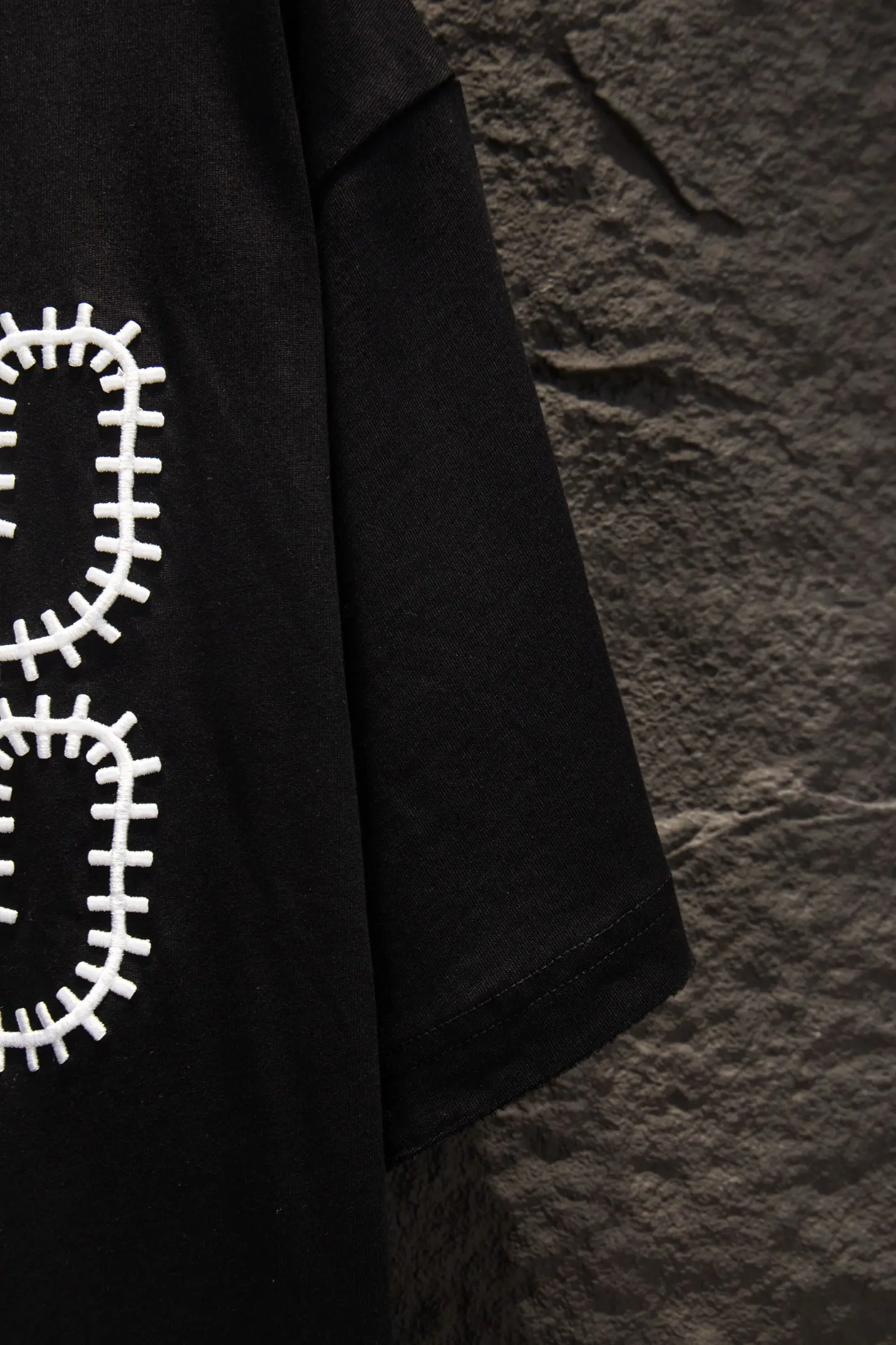Embroidered Logo Oversized Cotton T-Shirt D12915064 — view 5