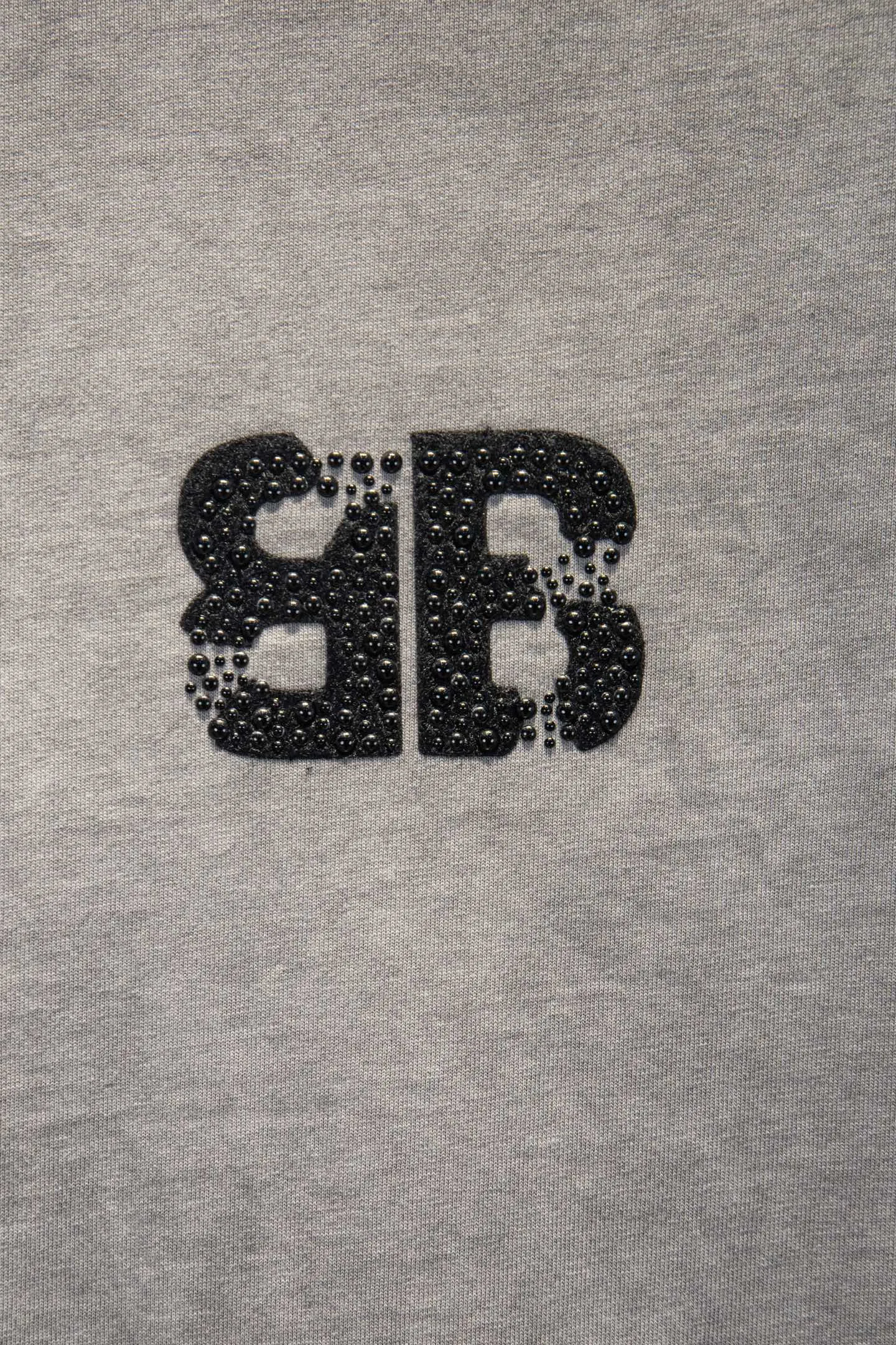 Oversized Distressed Rhinestone Logo T-Shirt D12514989 — view 4