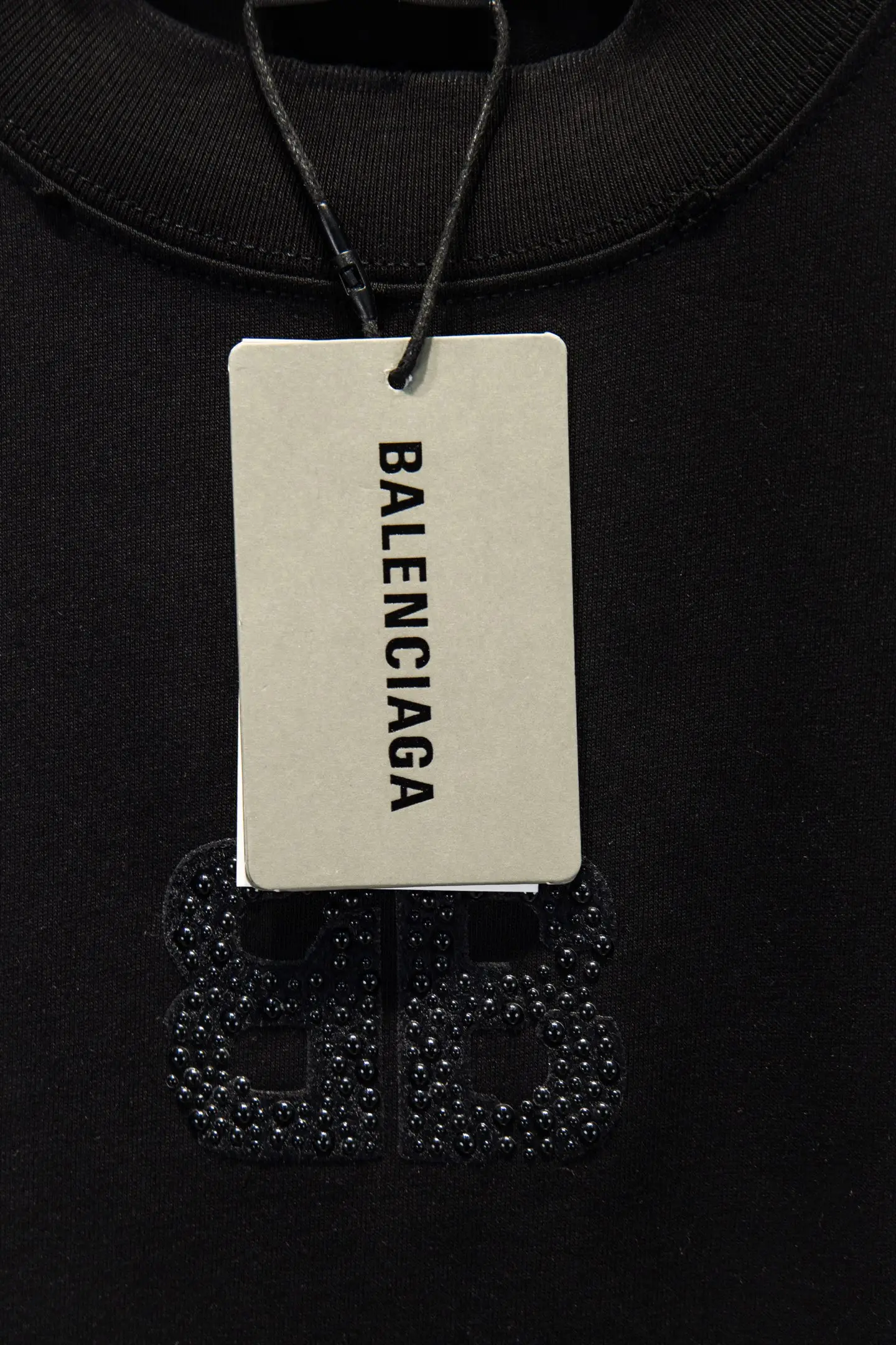 Embellished Logo Oversized Cotton T-Shirt D12514991 — view 8