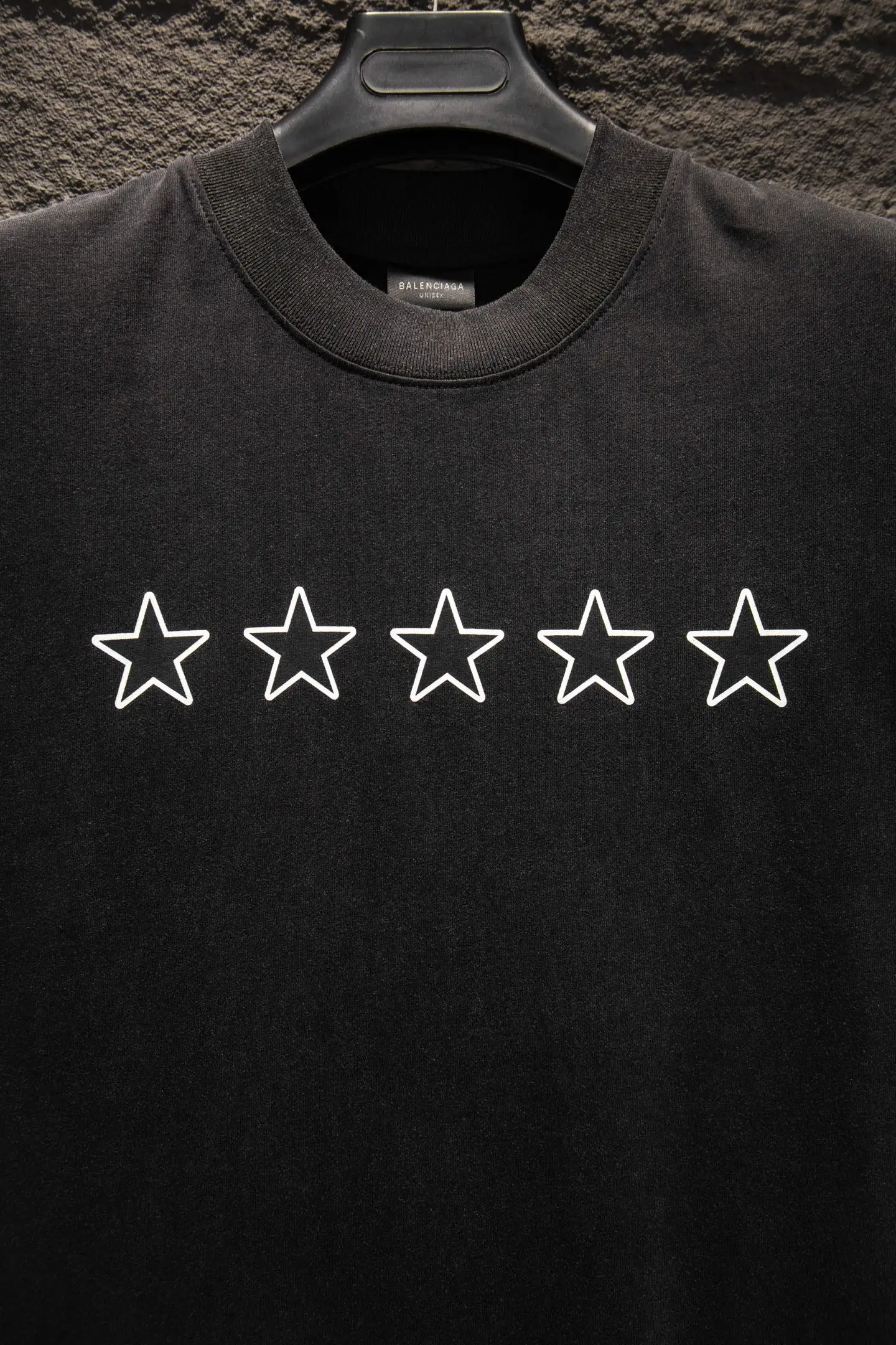 Oversized Distressed Star Print T-Shirt D12514975 — view 4