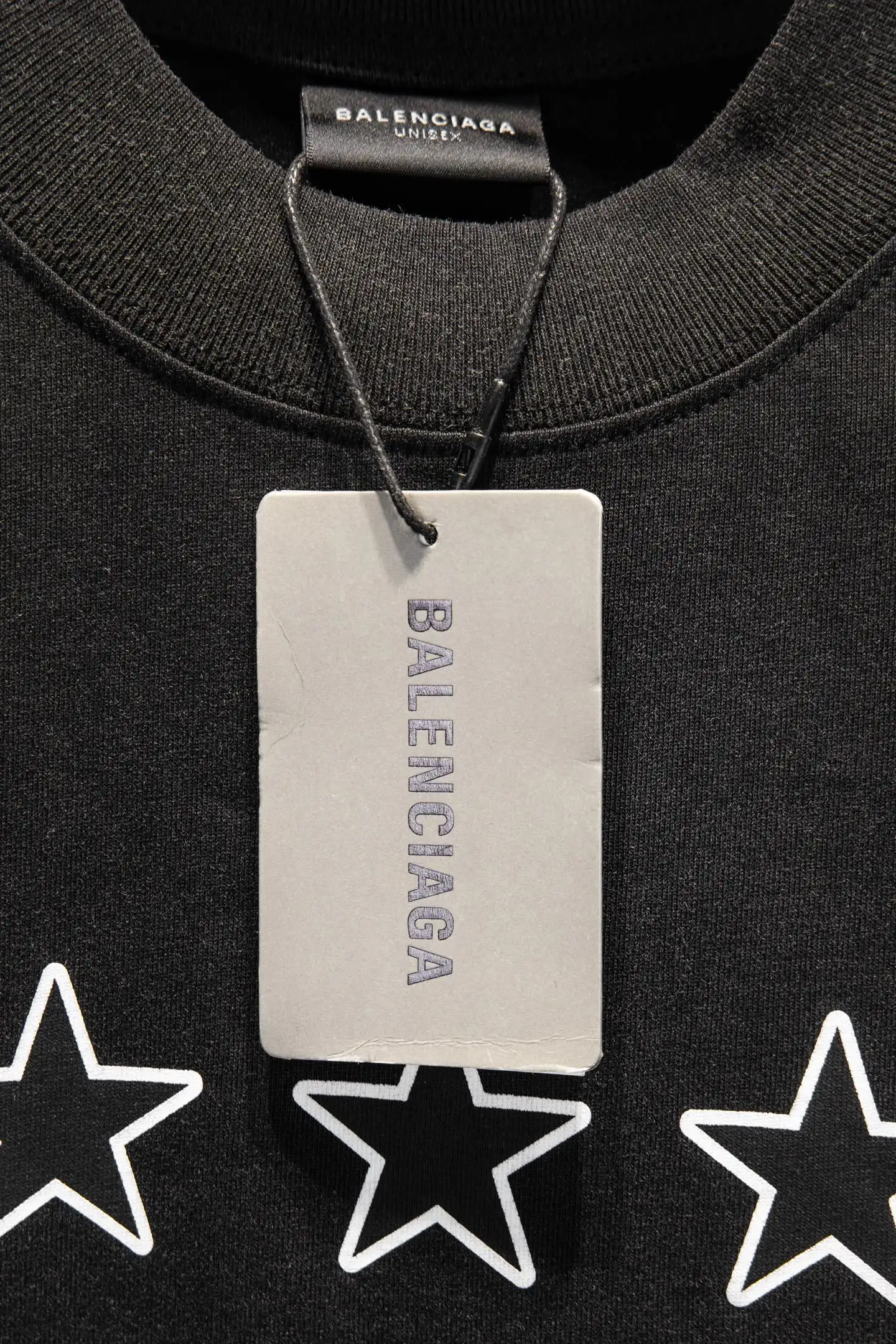 Oversized Distressed Star Print T-Shirt D12514975 — view 8