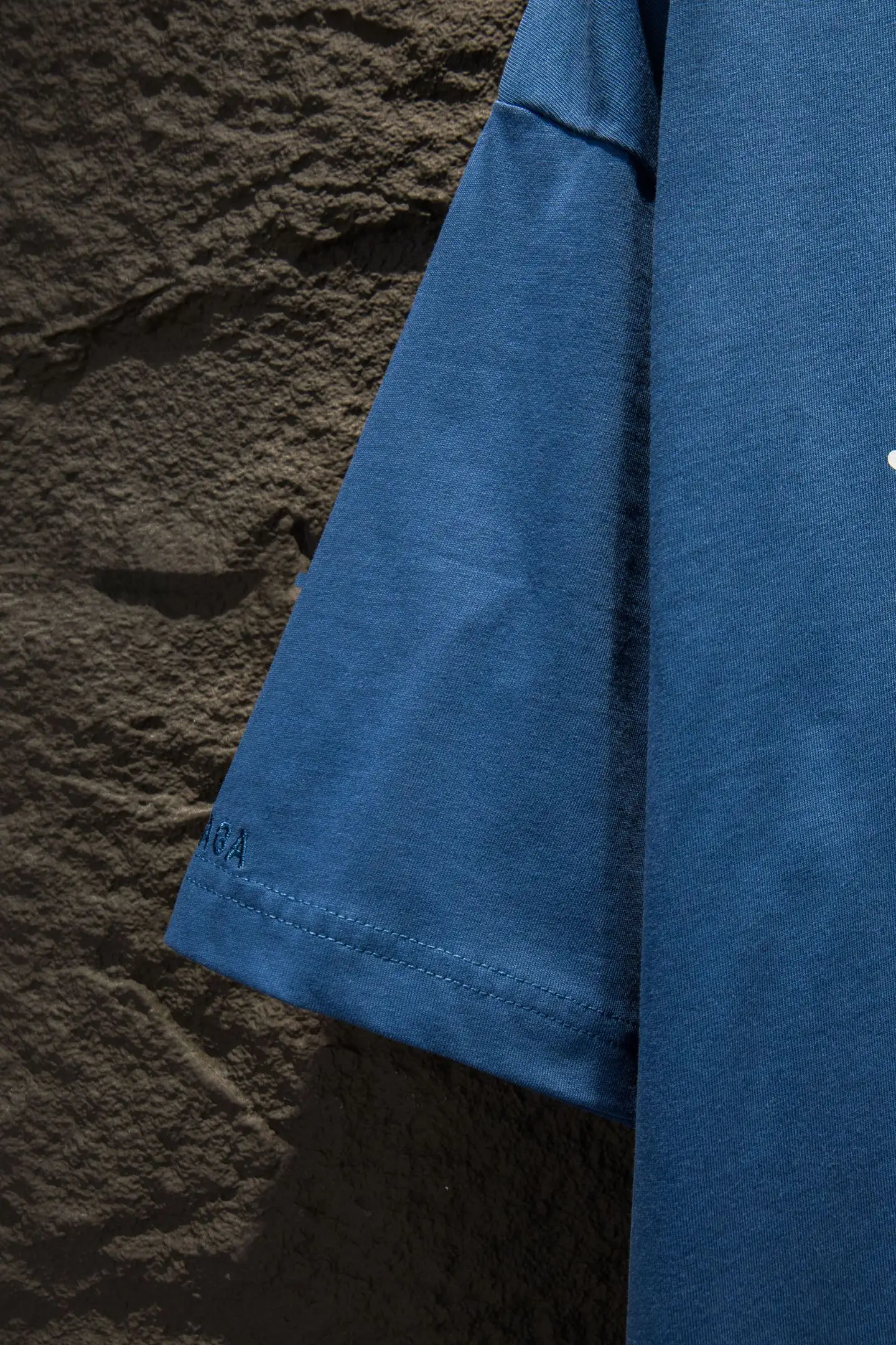 Oversized Star Embroidered Cotton T-Shirt D12514976 — view 7