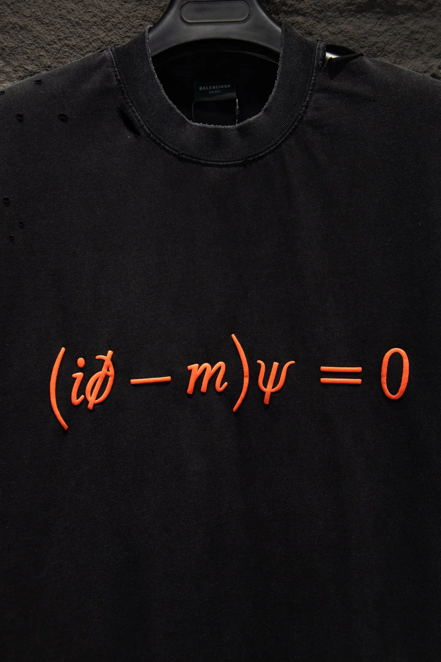 Distressed Dirac Equation Oversized T-Shirt D13514964 — view 6