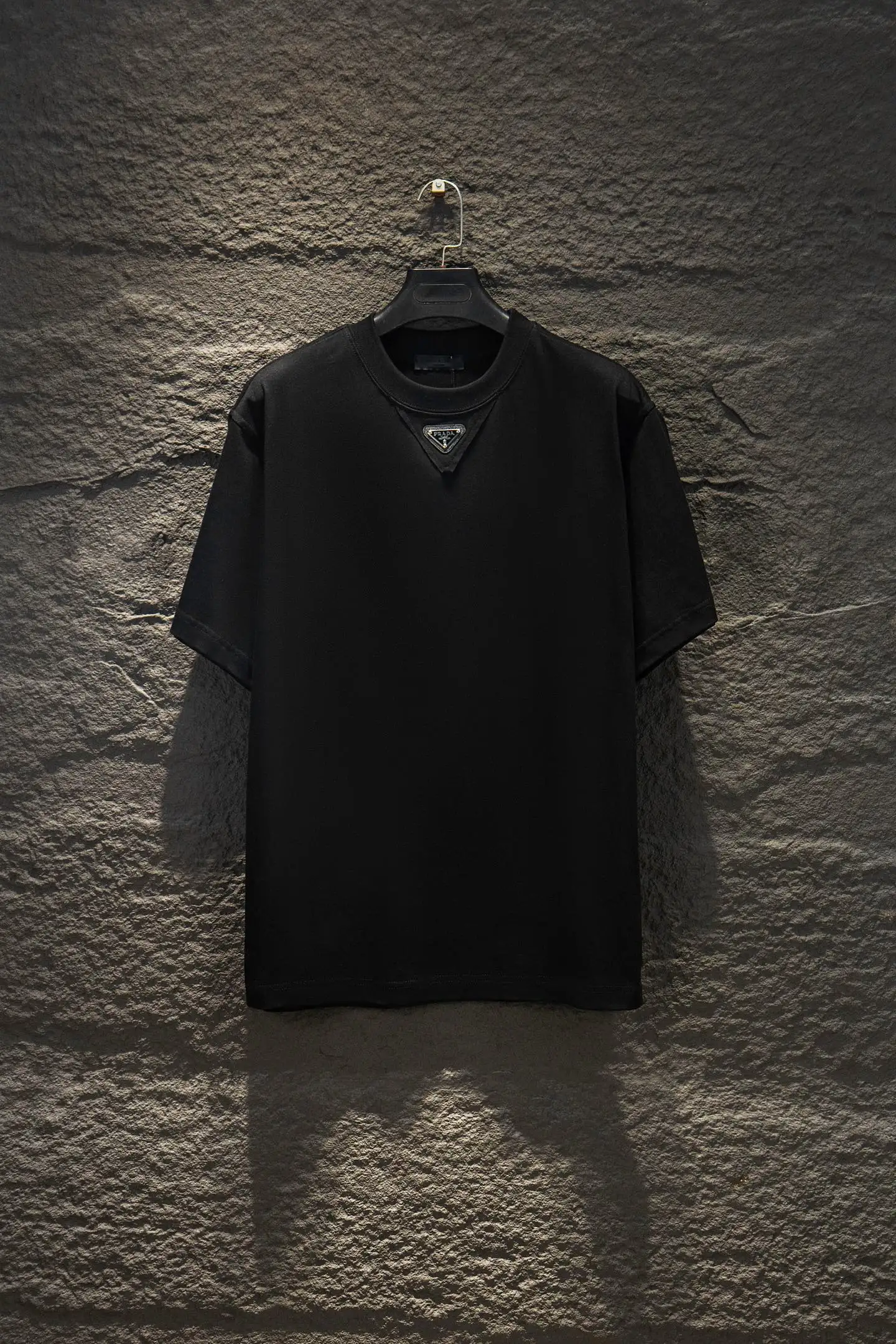 Logo-Print Panelled Cotton-Blend T-Shirt D12915074 — view 2