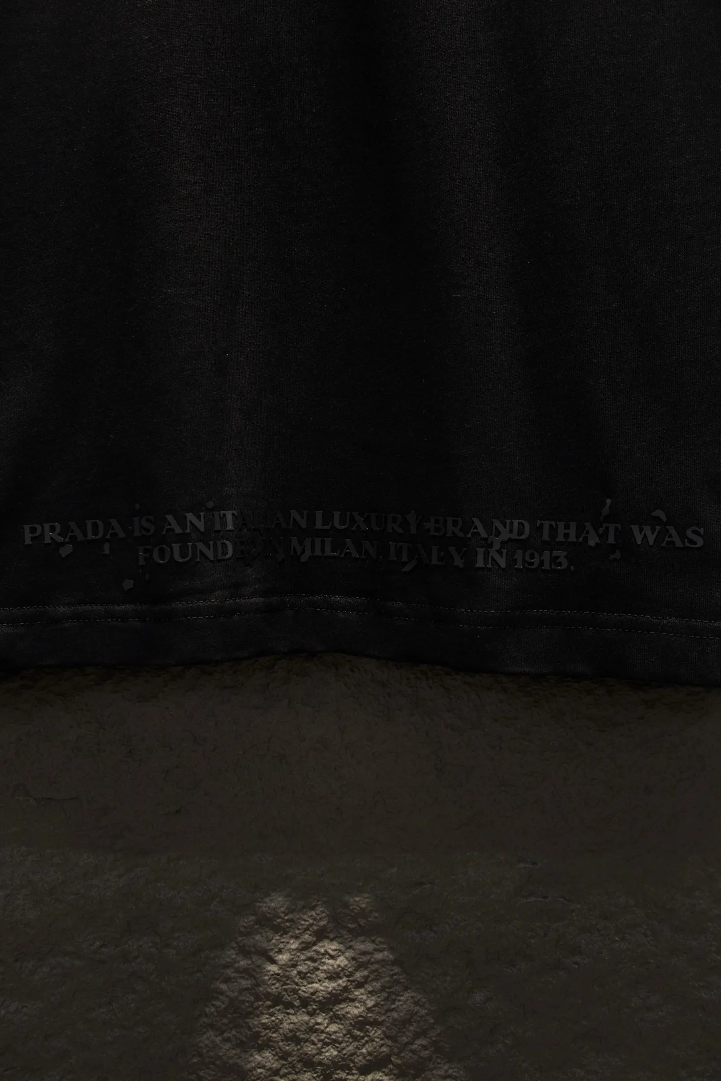 Logo-Print Panelled Cotton-Blend T-Shirt D12915074 — view 3