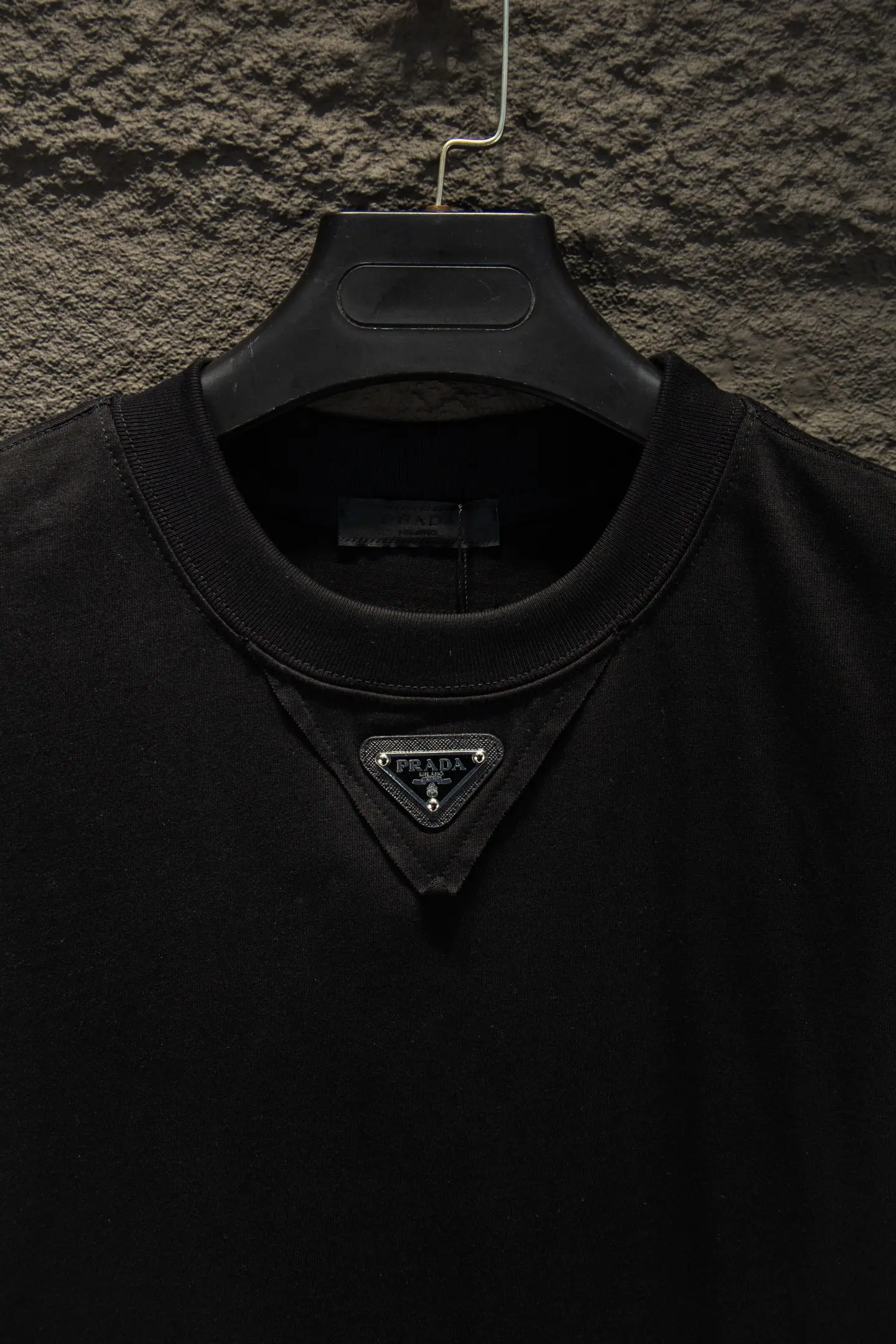 Logo-Print Panelled Cotton-Blend T-Shirt D12915074 — view 4
