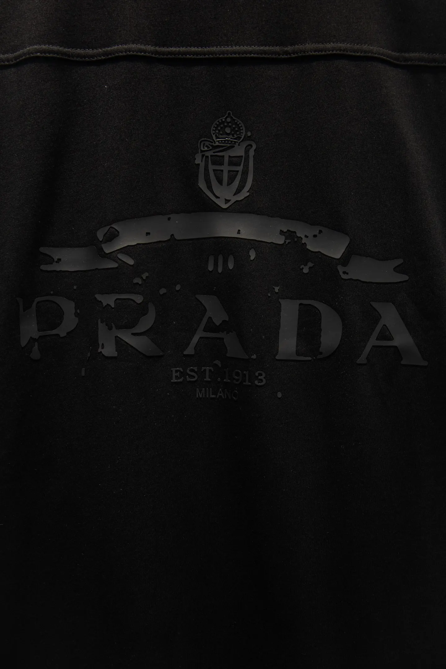 Logo-Print Panelled Cotton-Blend T-Shirt D12915074 — view 6