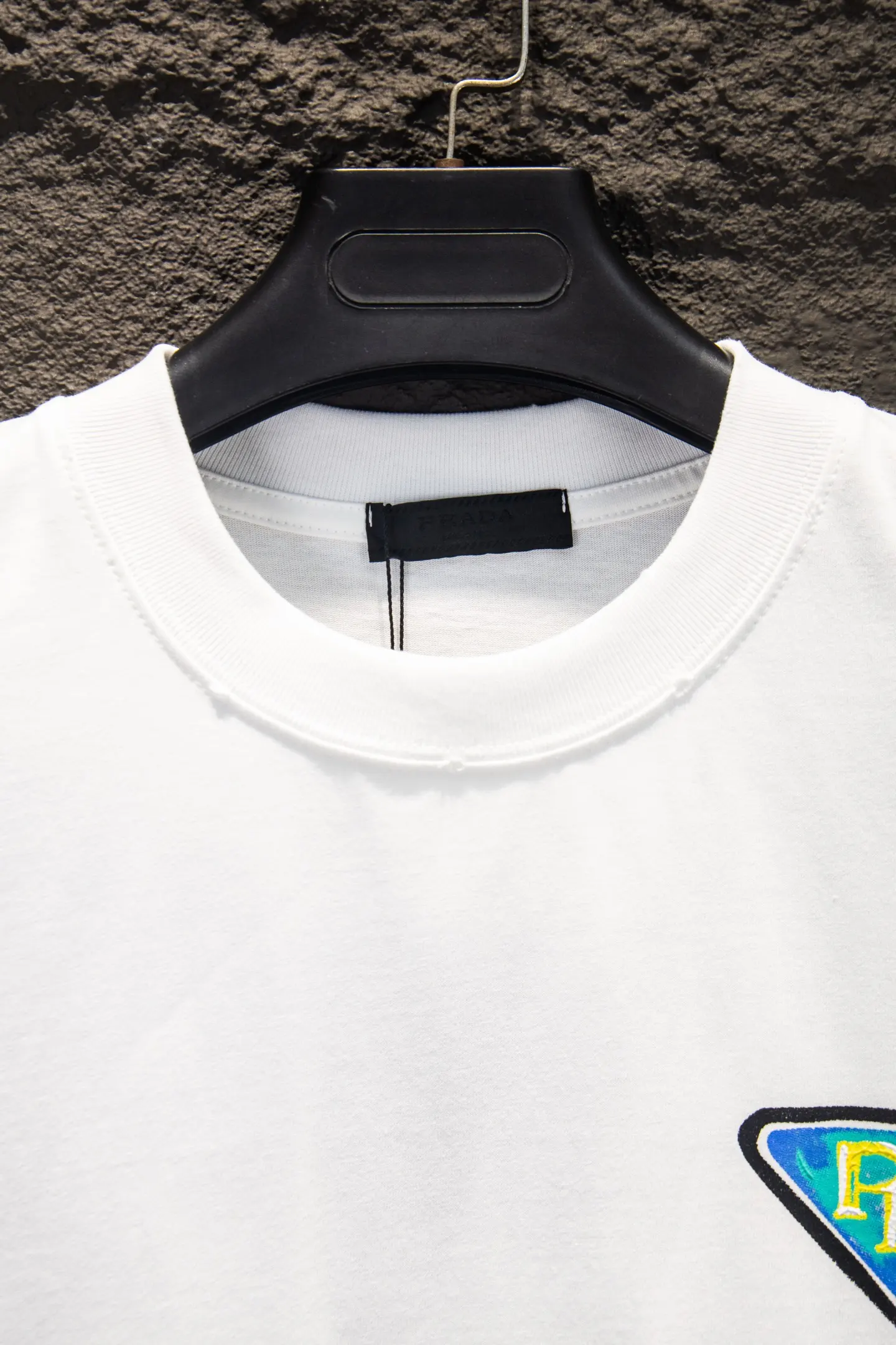 Logo-Print Distressed Cotton T-Shirt D12515071 — view 3