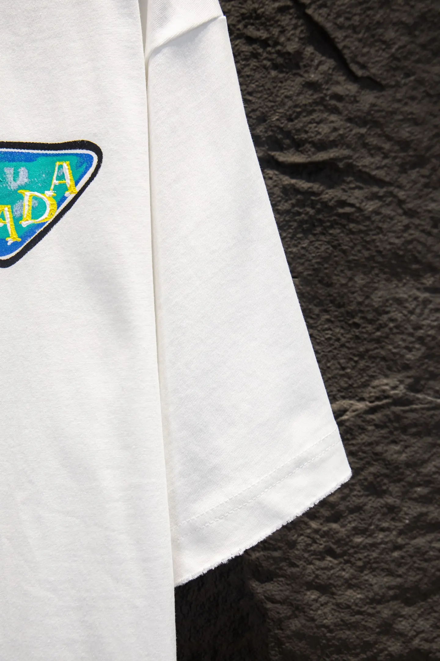 Logo-Print Distressed Cotton T-Shirt D12515071 — view 6