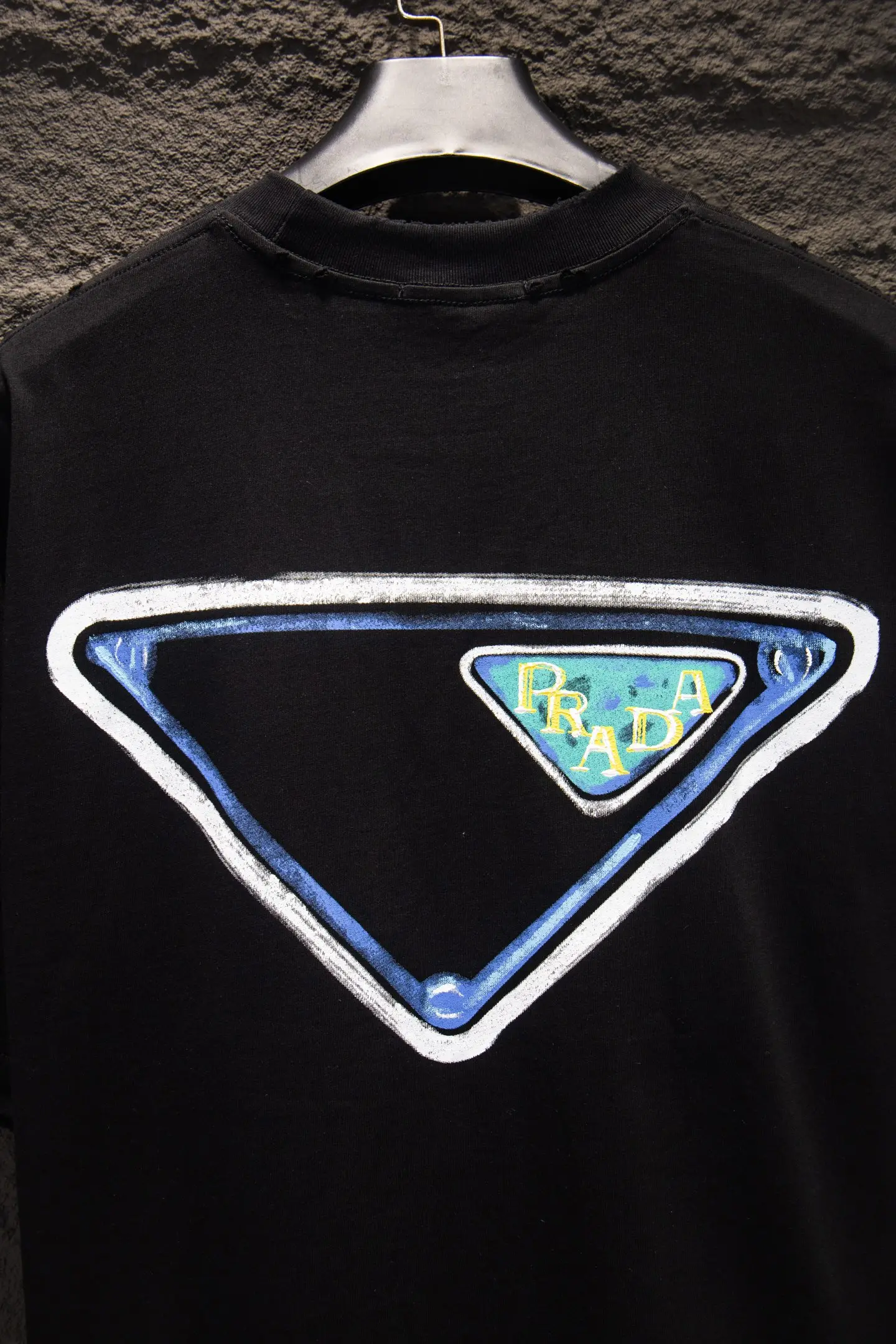Graffiti Logo Oversized Cotton T-Shirt D12515072 — view 5
