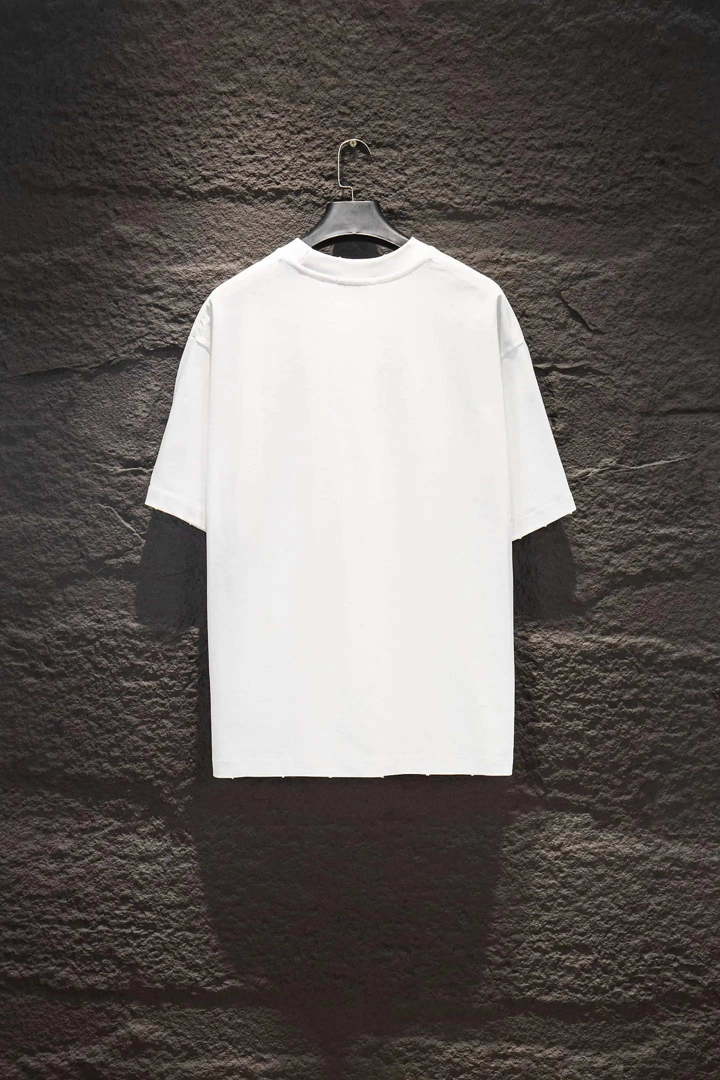 Logo-Print Flocked Cotton T-Shirt D12515069 — view 2