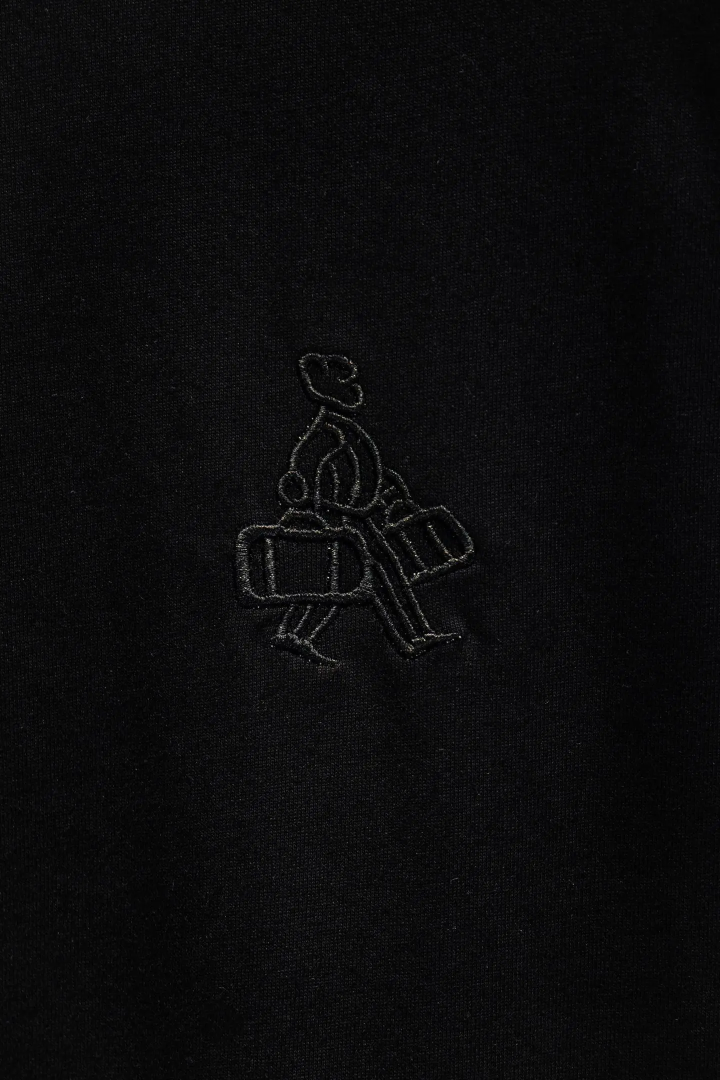 Distressed Embroidered Cotton T-Shirt D12515068 — view 4