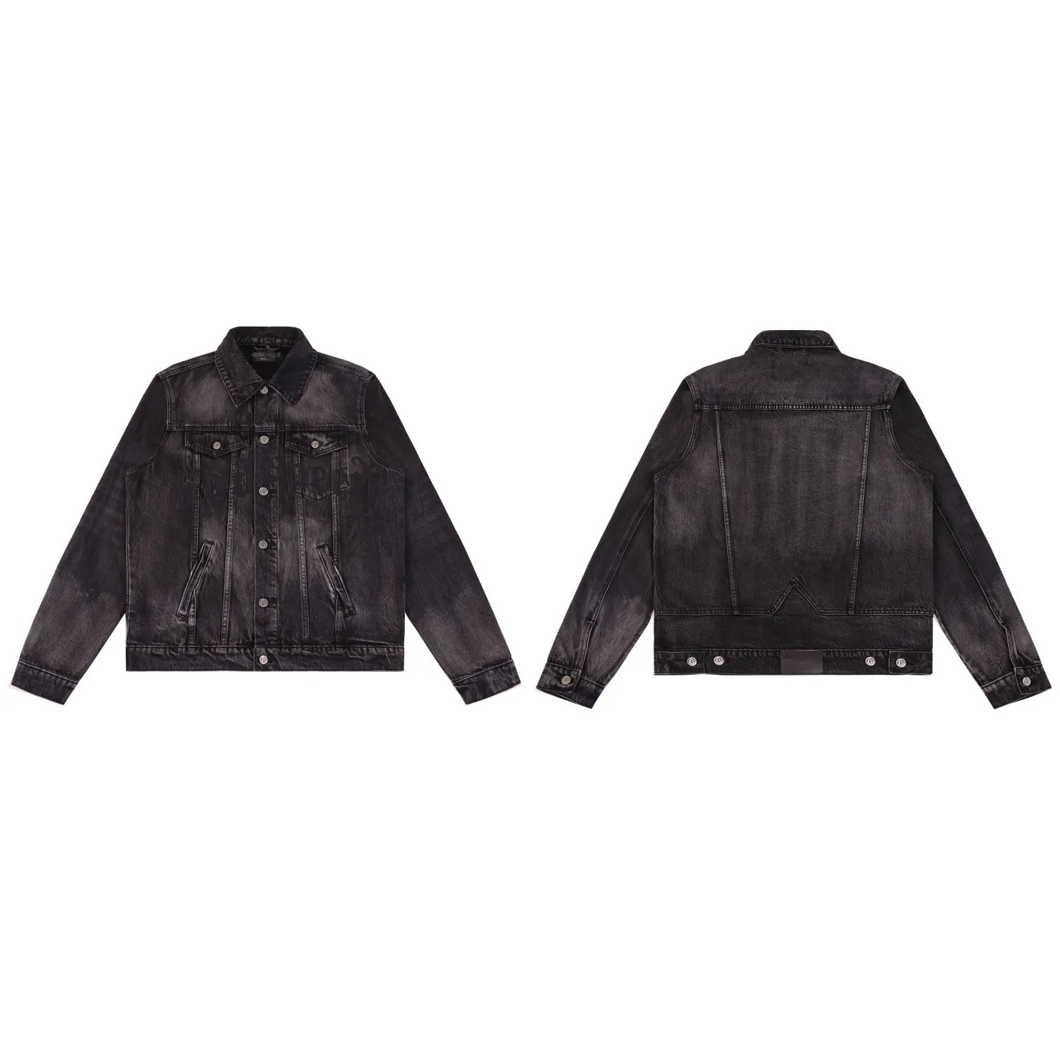Embroidered Washed Denim Jacket D16811865 — view 2
