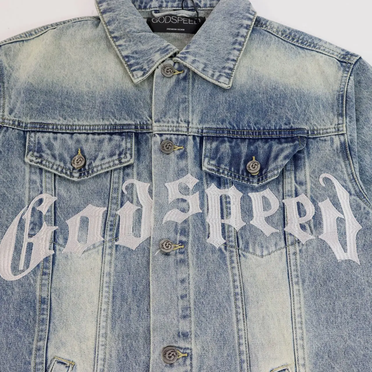 Embroidered Washed Denim Jacket D16811865 — view 5