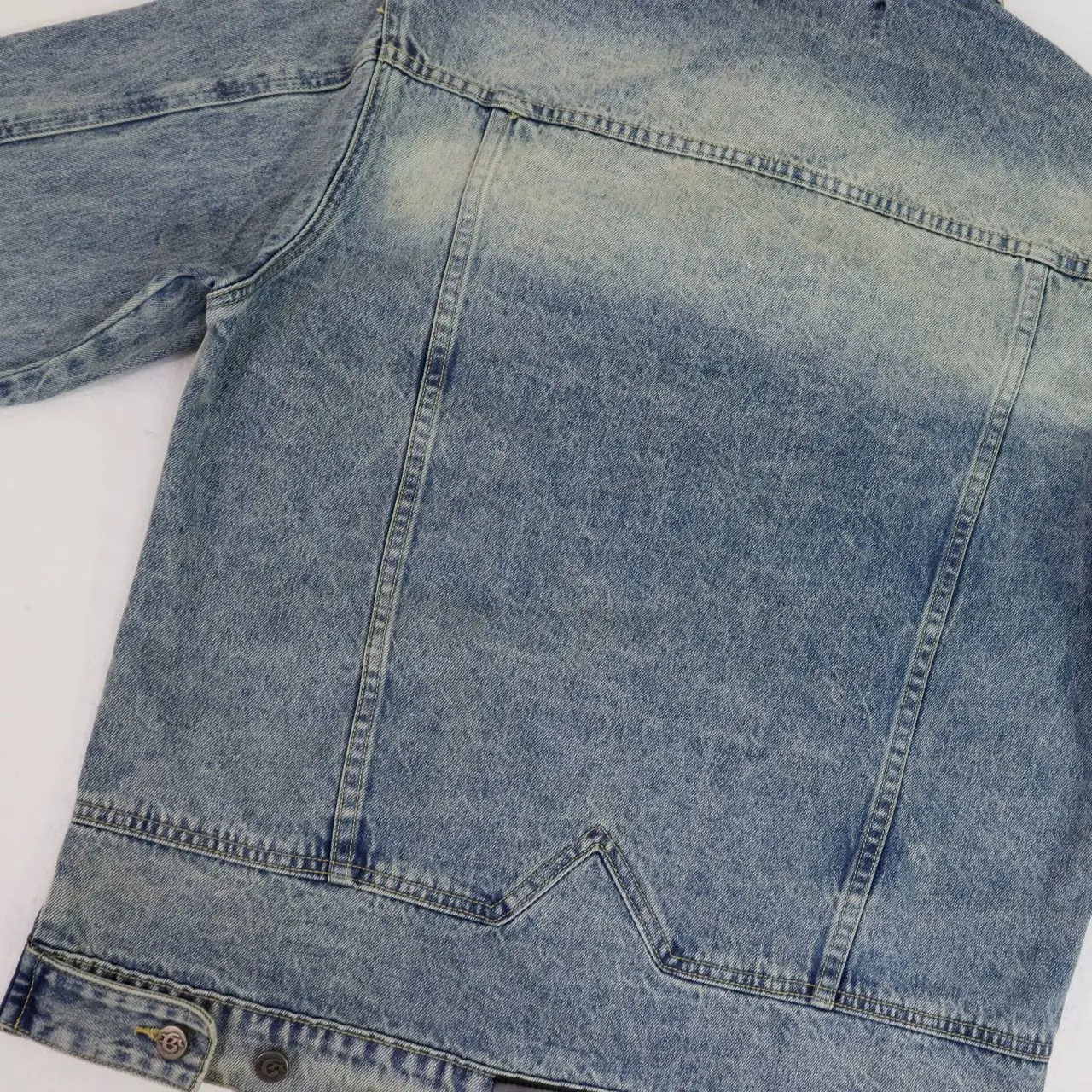Embroidered Washed Denim Jacket D16811865 — view 6