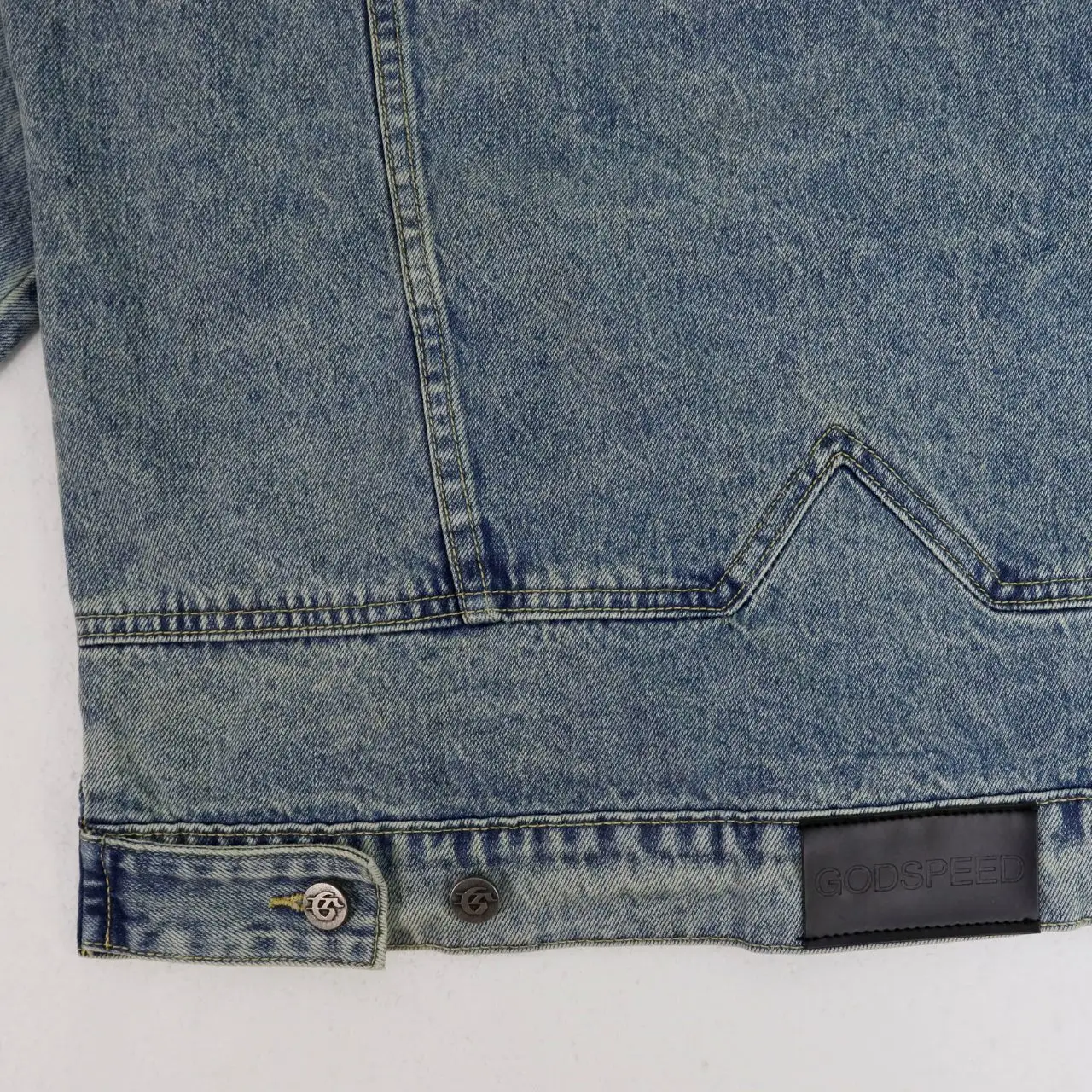 Embroidered Washed Denim Jacket D16811865 — view 7