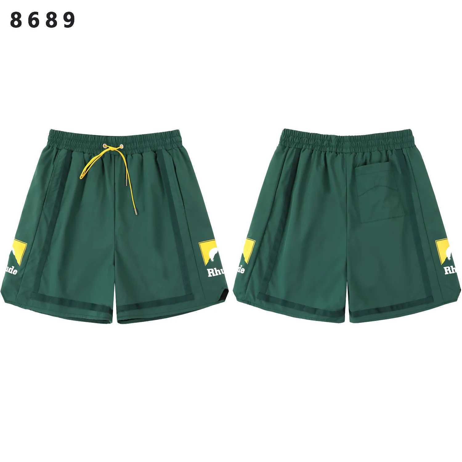 Rhude Panel Logo Graphic Shorts D9011781 — view 2