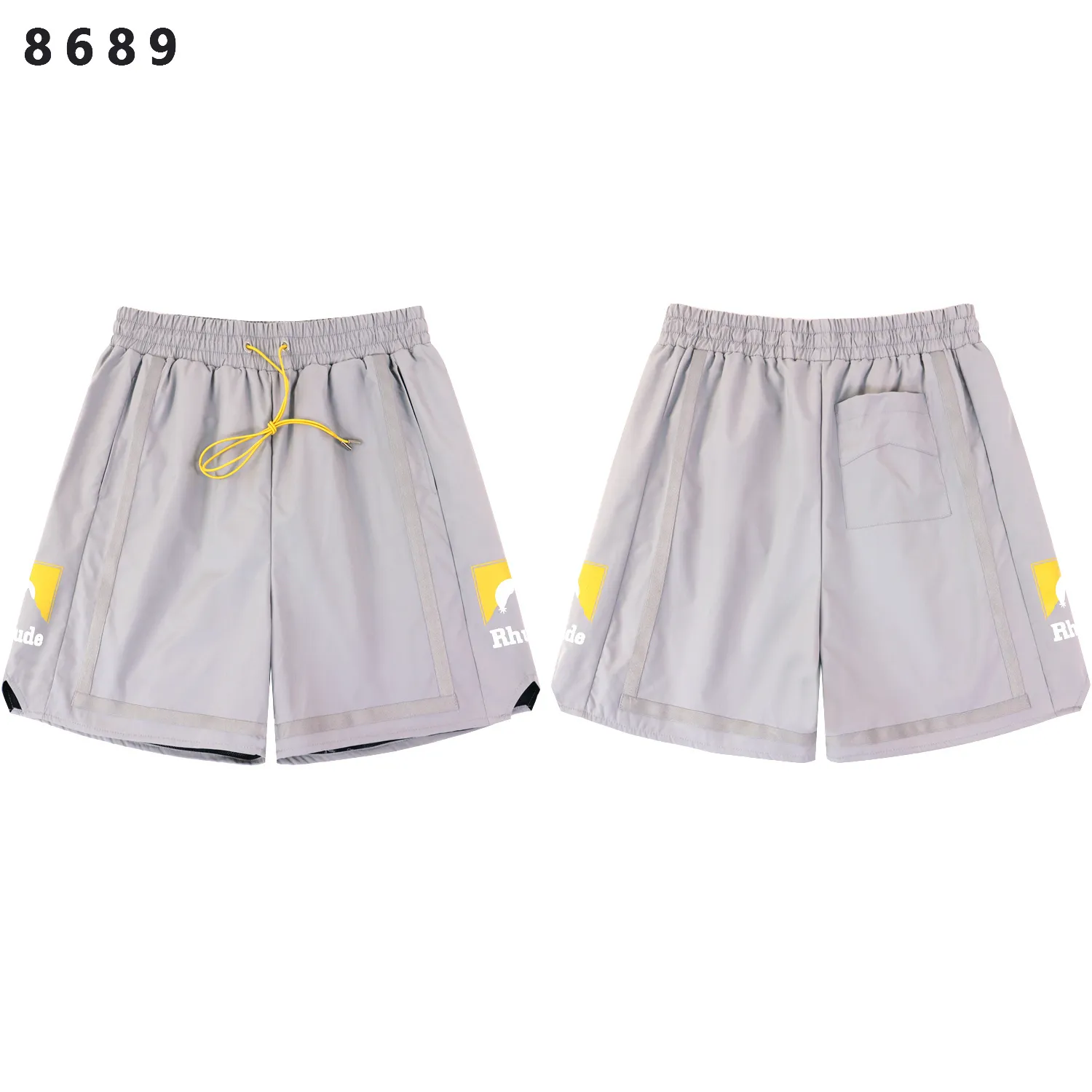 Rhude Panel Logo Graphic Shorts D9011781 — view 4